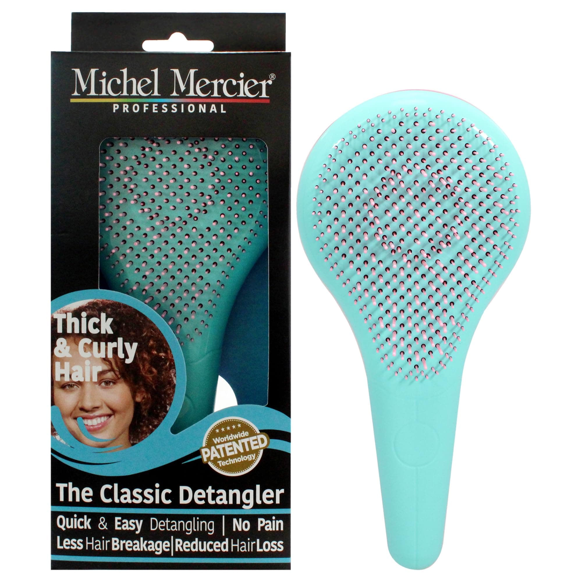 Detangling Brush [NEW PASTEL COLLECTION] - Wet Dry Detangling Brush Kit For Long or Short Hair - Great Detangler Brush For Kids Too (Thick Hair)