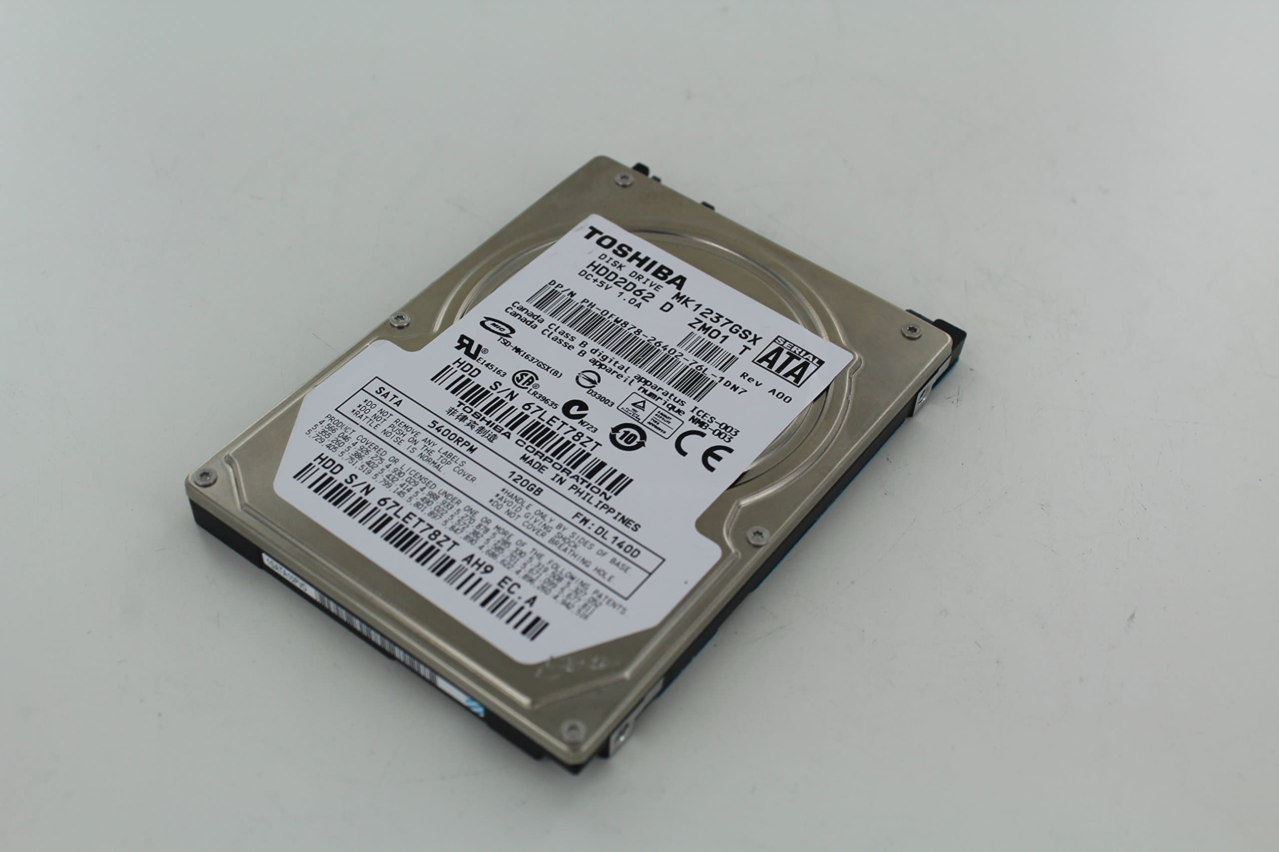 Toshiba MK1237GSX 120GB SATA/300 5400RPM 8MB 2.5" Hard Drive