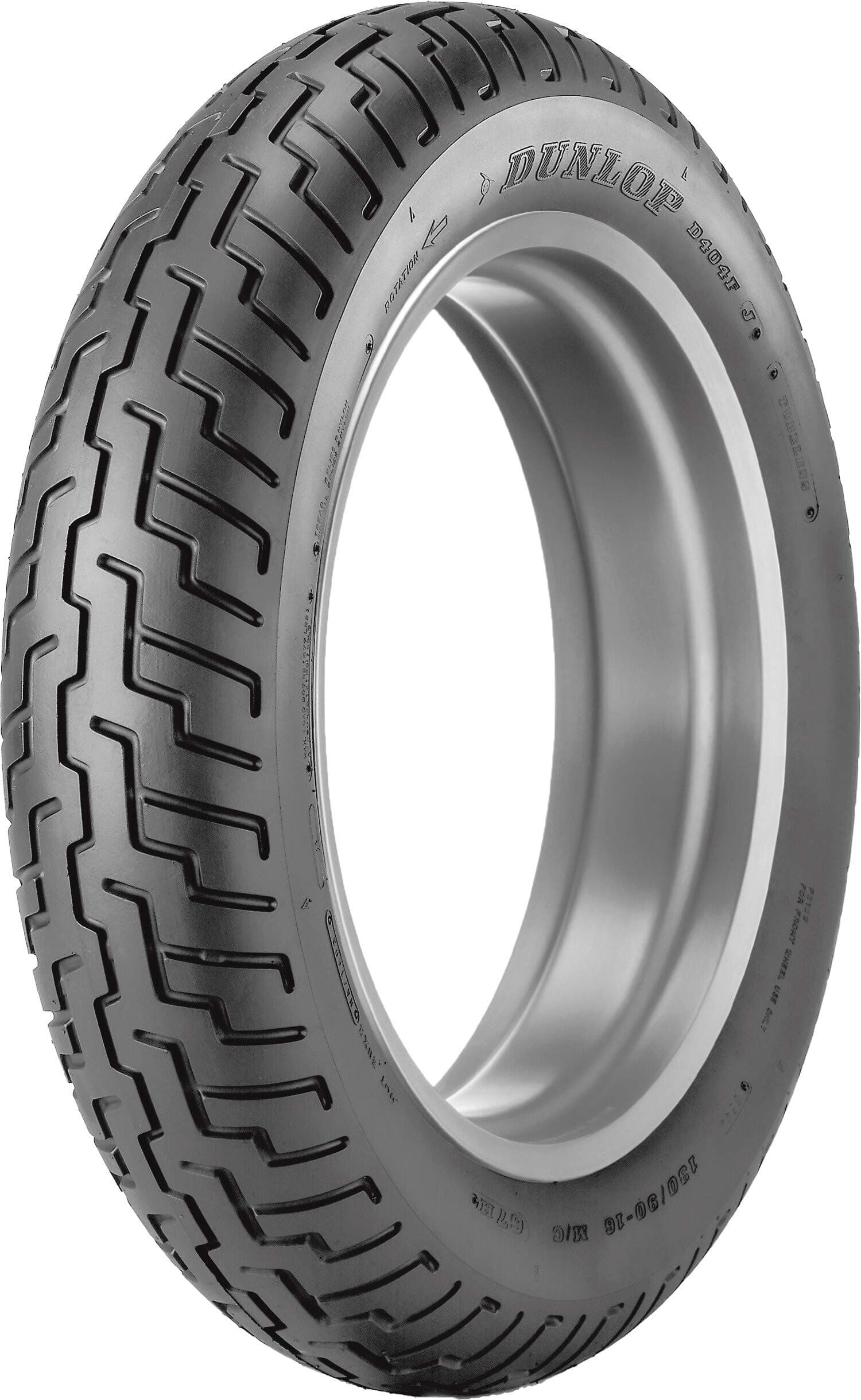 Dunlop Tires D404 Front Motorcycle 150/80-16 (71H) Black Wall - Fits: Kawasaki Vulcan Nomad VN1500Fi 2000-2004