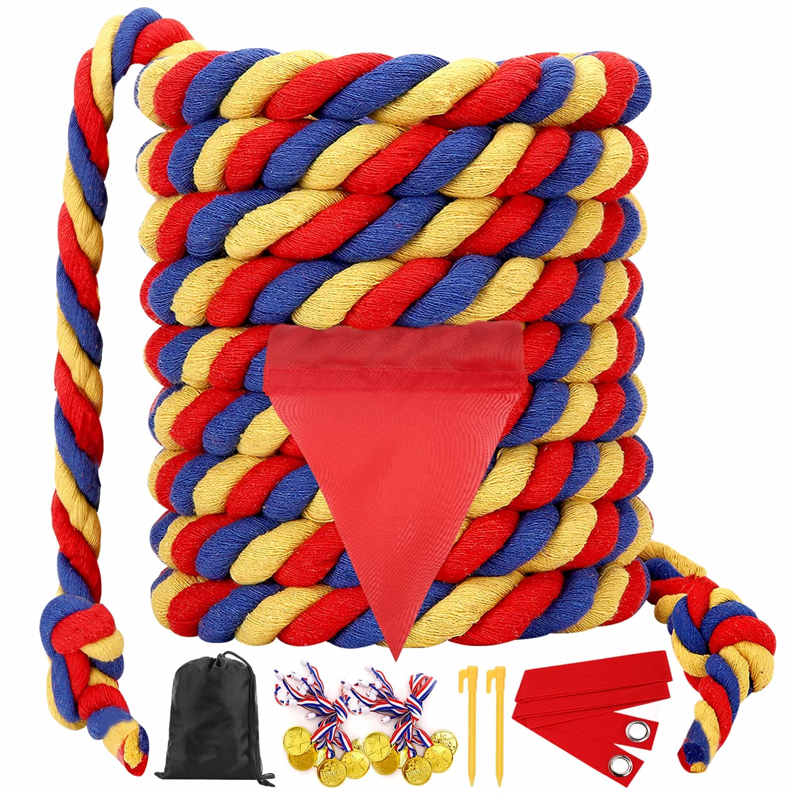 Tug of War Set Tricolor 20 Ft