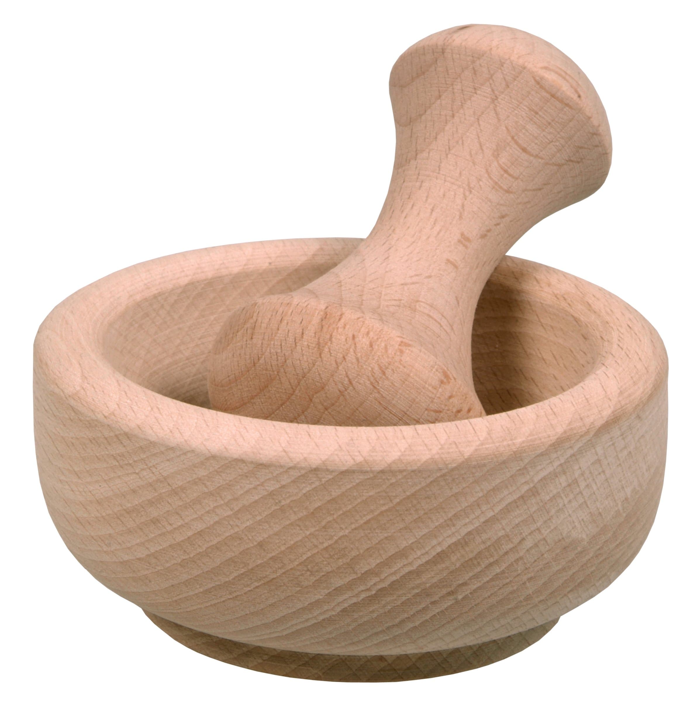 Hofmeister Holzwaren Pestle and Shallow Mortar [Beechwood]