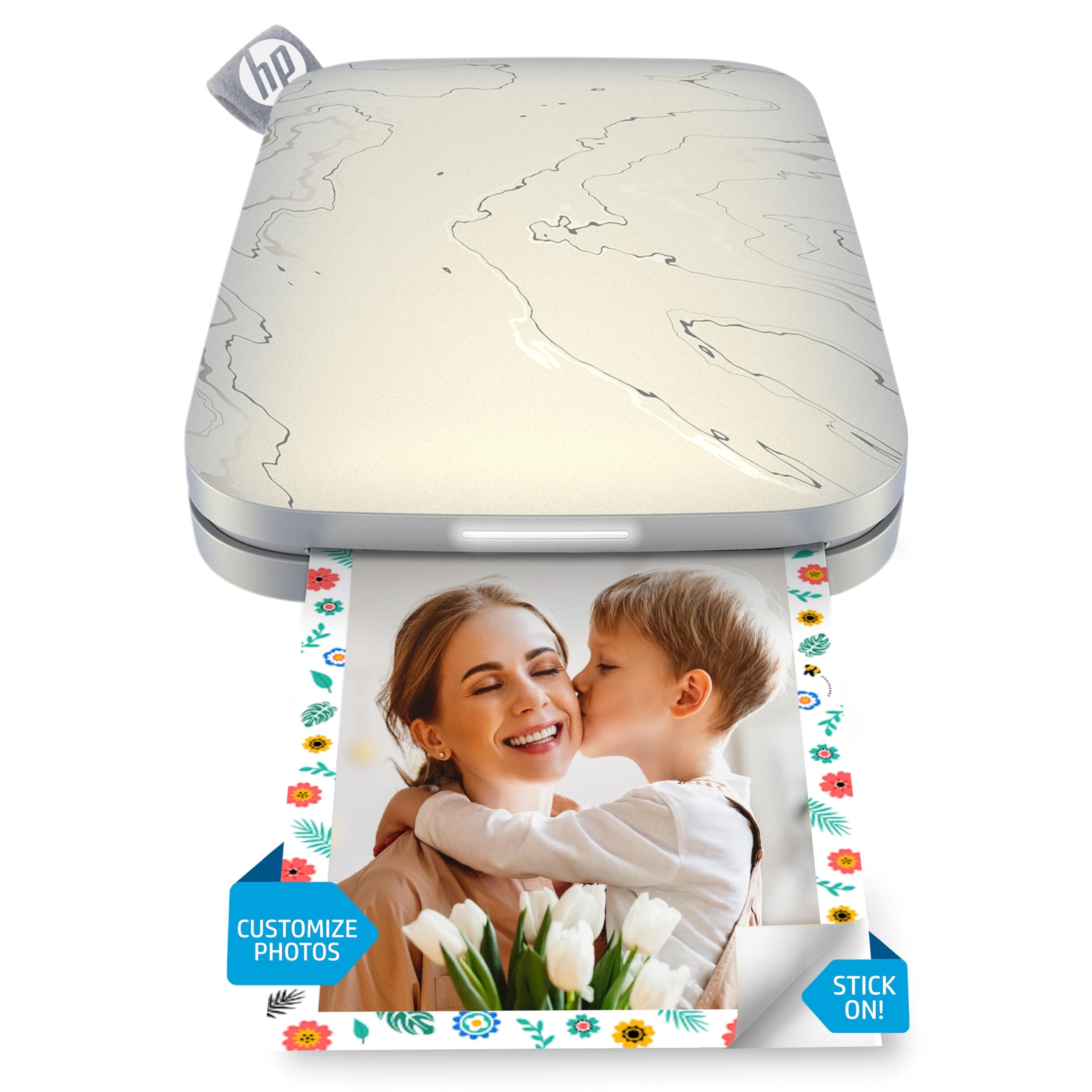 HP Sprocket Select 2.3x3.4 Instant Photo Printer, Print Pictures on Zink Sticky-Backed Paper from Your iOS & Android Device, Portable Printer for Home Use and Travel, Eclipse