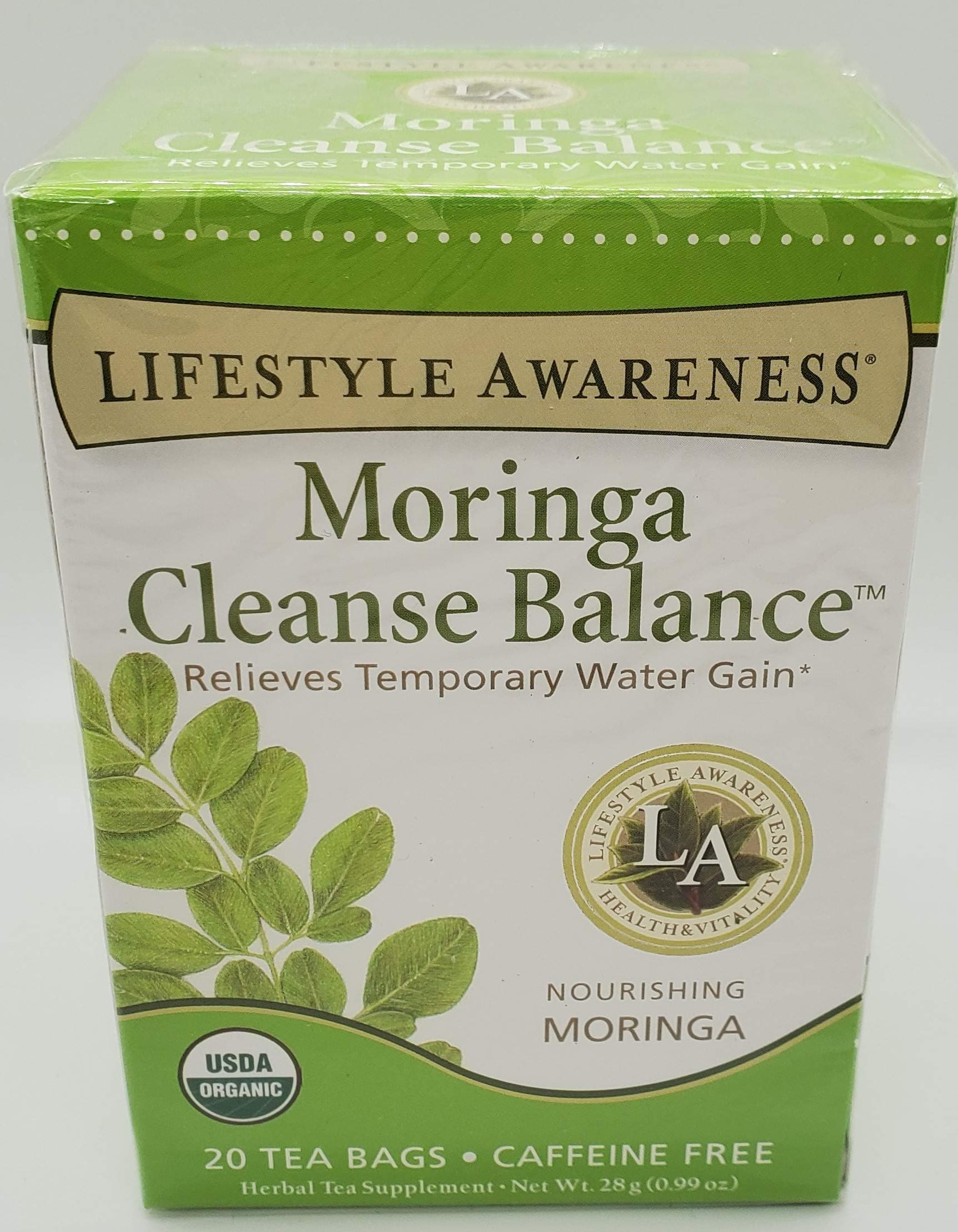 Lifestyle Awareness, Moringa Cleanse Balance, Caffeine Free, Organic, 20 Count / 2 Pack