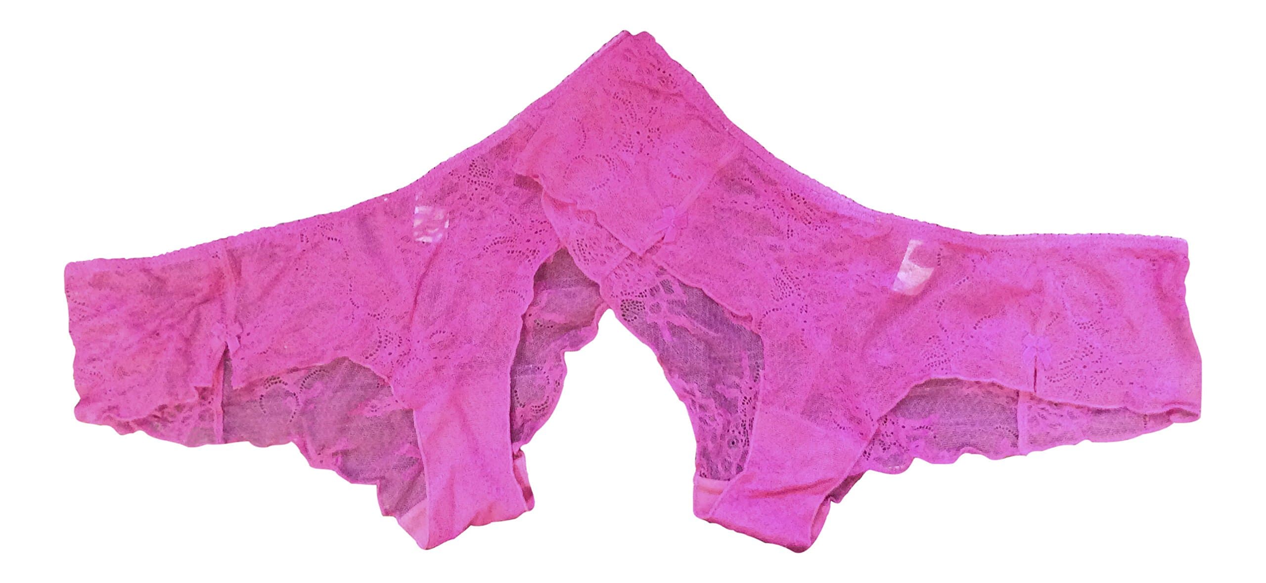 La Senza - Two Pairs of Ladies Pretty Lace Briefs - Cerise Pink