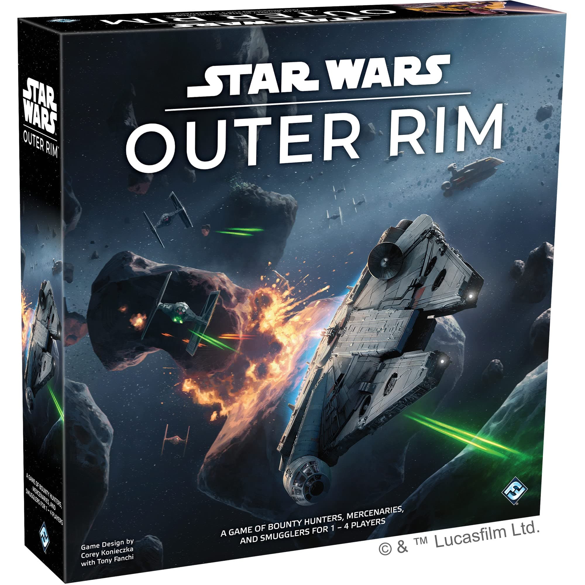 Asmodee Star Wars Outer Rim Board Game - Strategy Game, Fun Family Adventure for Teens & Adults, Ages 14+, 1-4 Players, 3-4 Hour Playtime