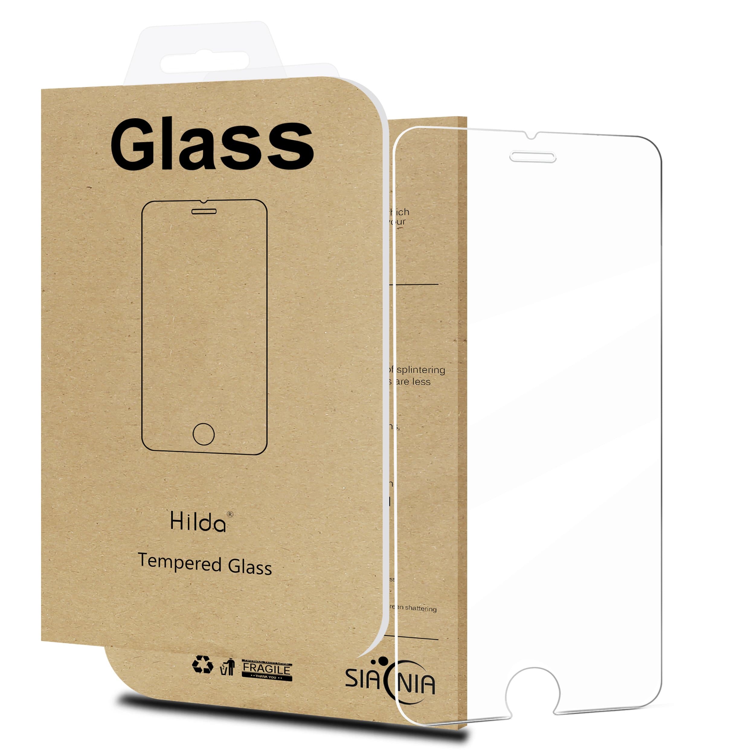 Hilda Compatible Screen Protector Replacement for iPhone 6 iPhone 6s 4.7inch Tempered Glass 9H Hardness 2.5D Edge Anti Scratch Case Friendly Siania Retail Package