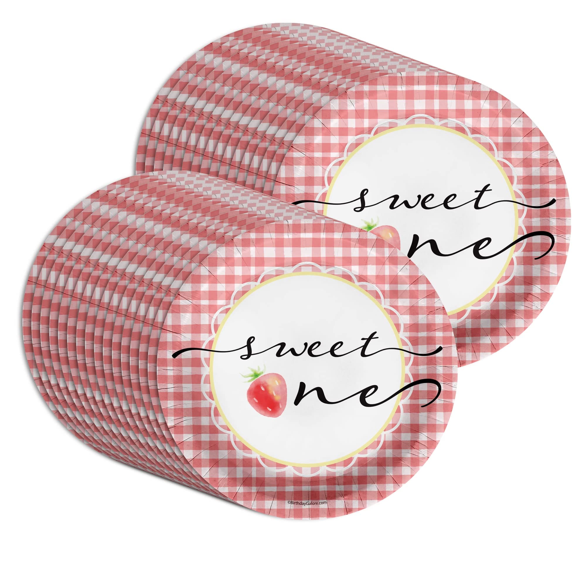 Birthday Galore Sweet One Fruit Party Supplies (Sweet One Strawberry, 32 Piece)