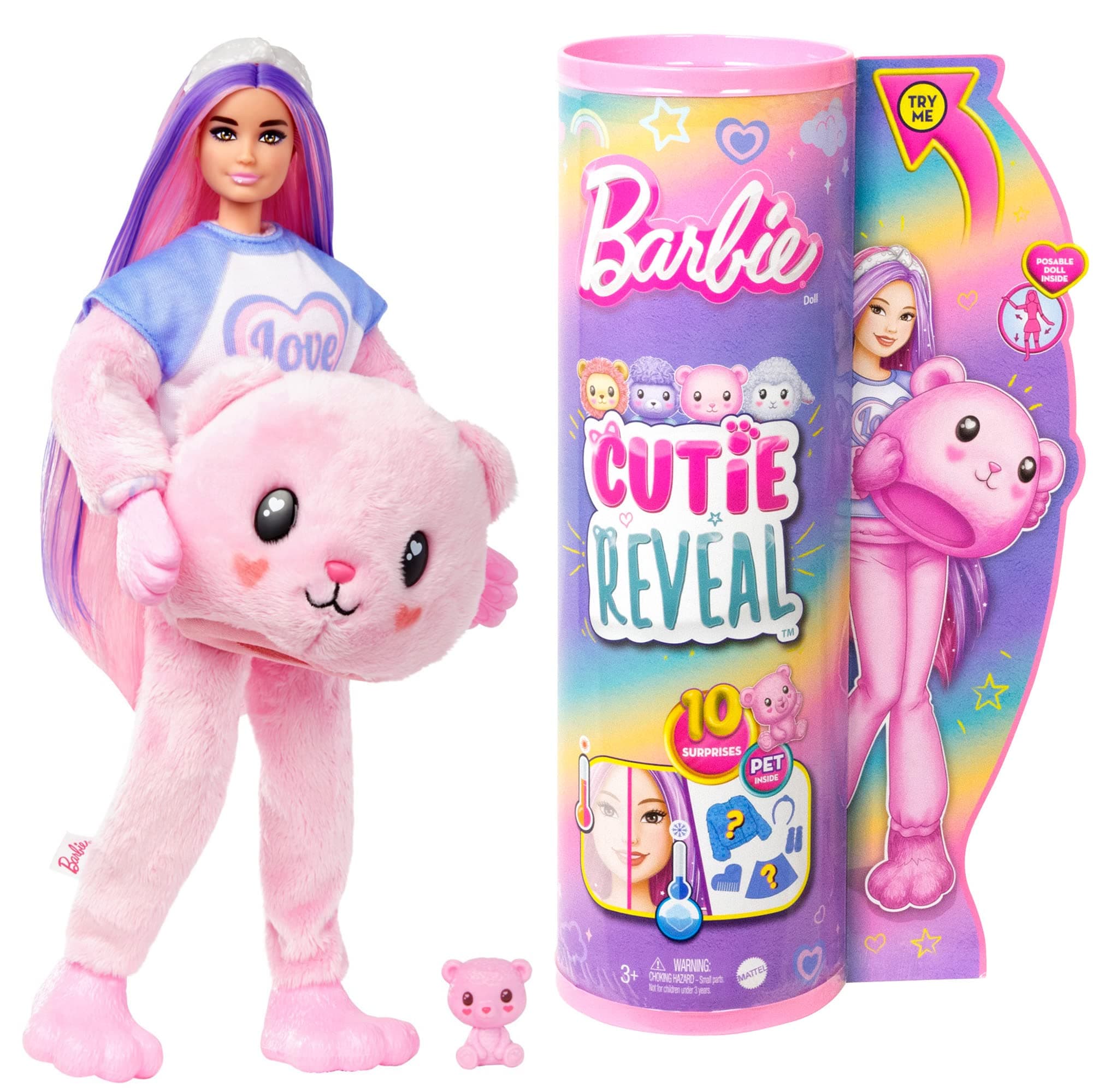 HKR04 Cute Up! Kigurumi Barbie Bear (Doll & Accessories) (3 Years Old and Up)
