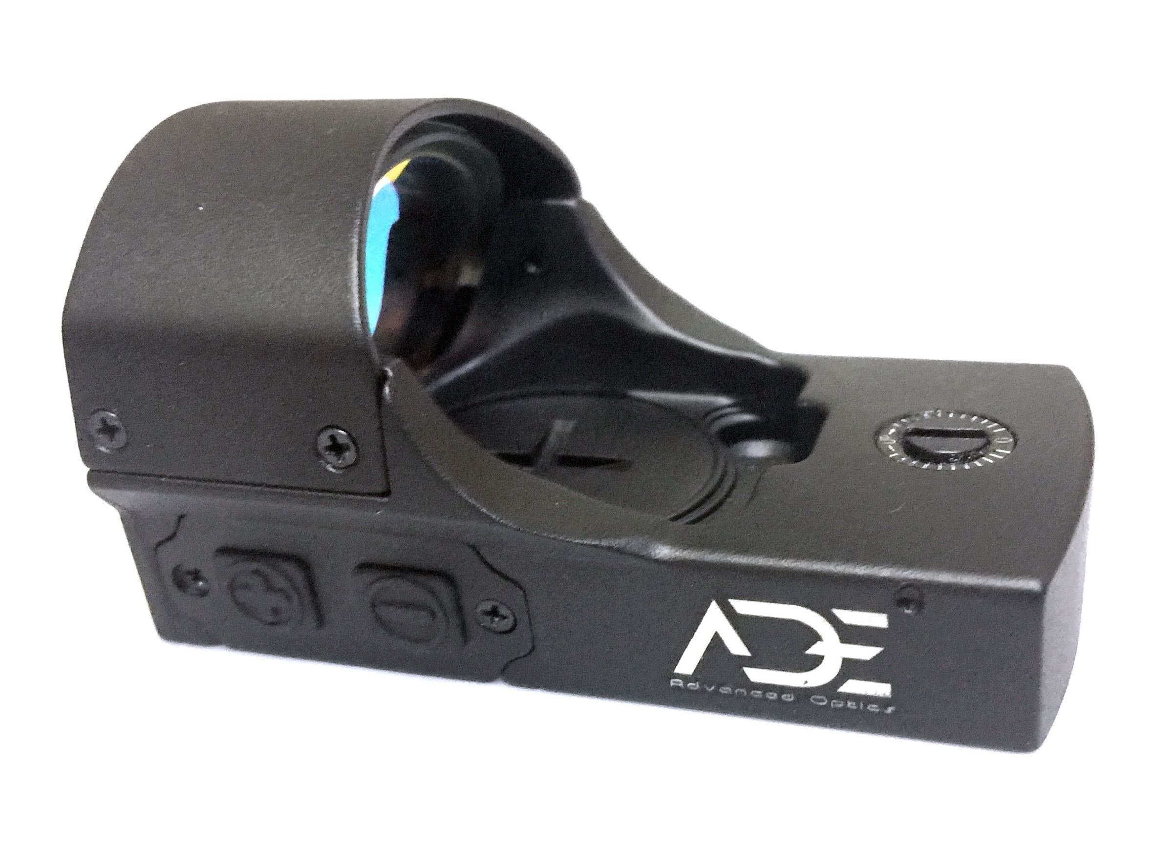 Ade Advanced Optics RD3-011A-1 Premium Grade 1x22x33 Red Dot Sight Individual Brightness Up & Down Switches