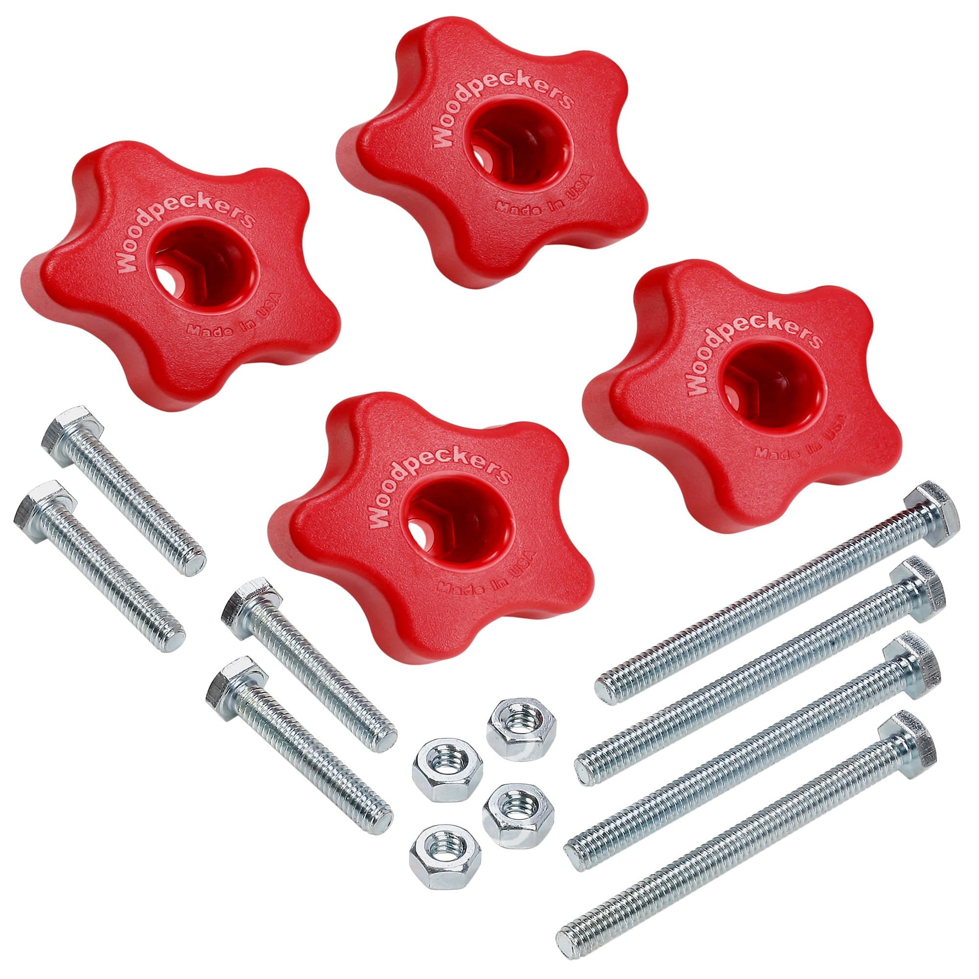 Woodpeckers Precision Woodworking Tools MKNB516X4 Multi Knob Fastener Compatible, 5/16-Inch, 4-Pack