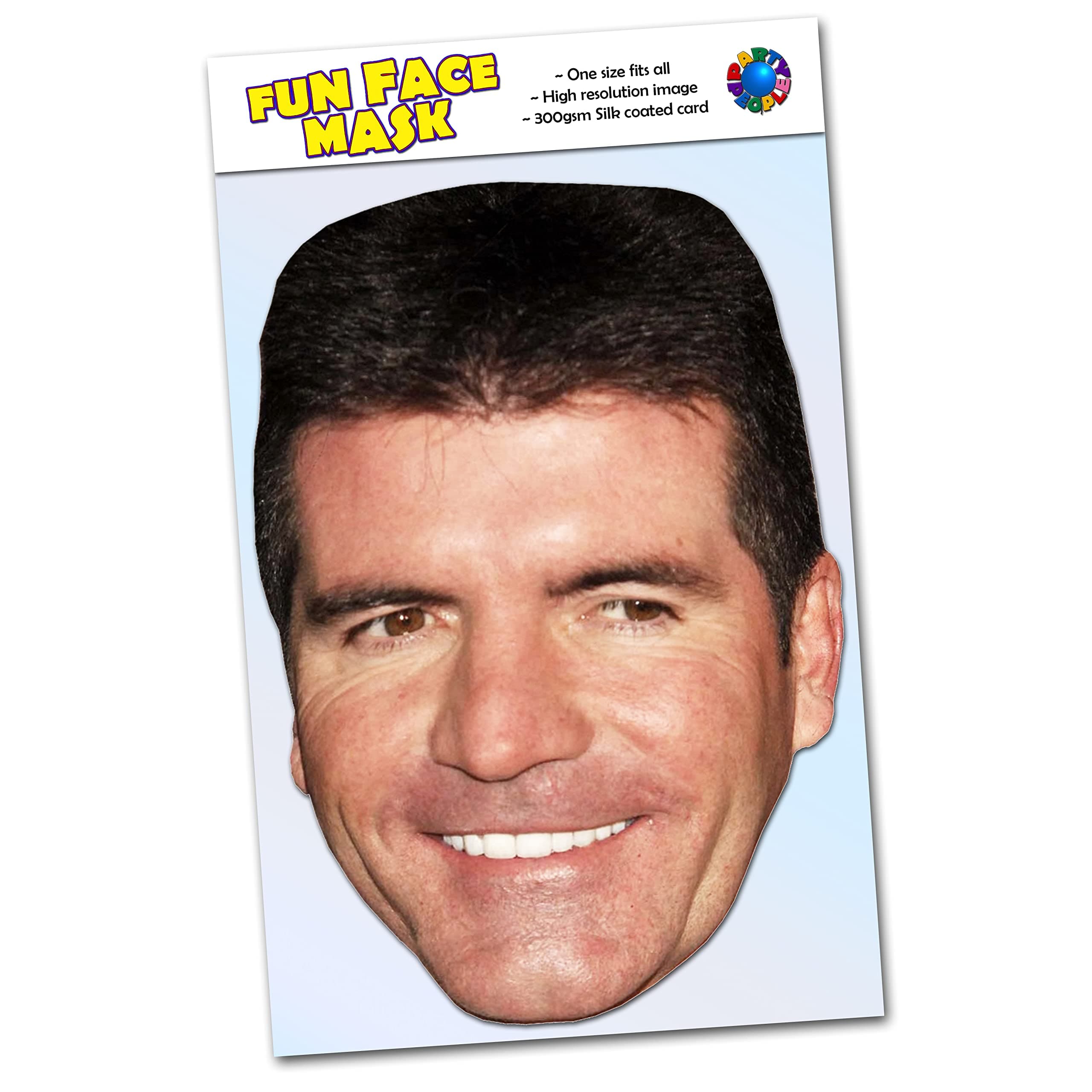 Party People 1 x Simon Cowell - Celebrity Face Mask - Ready To Wear - Simon C