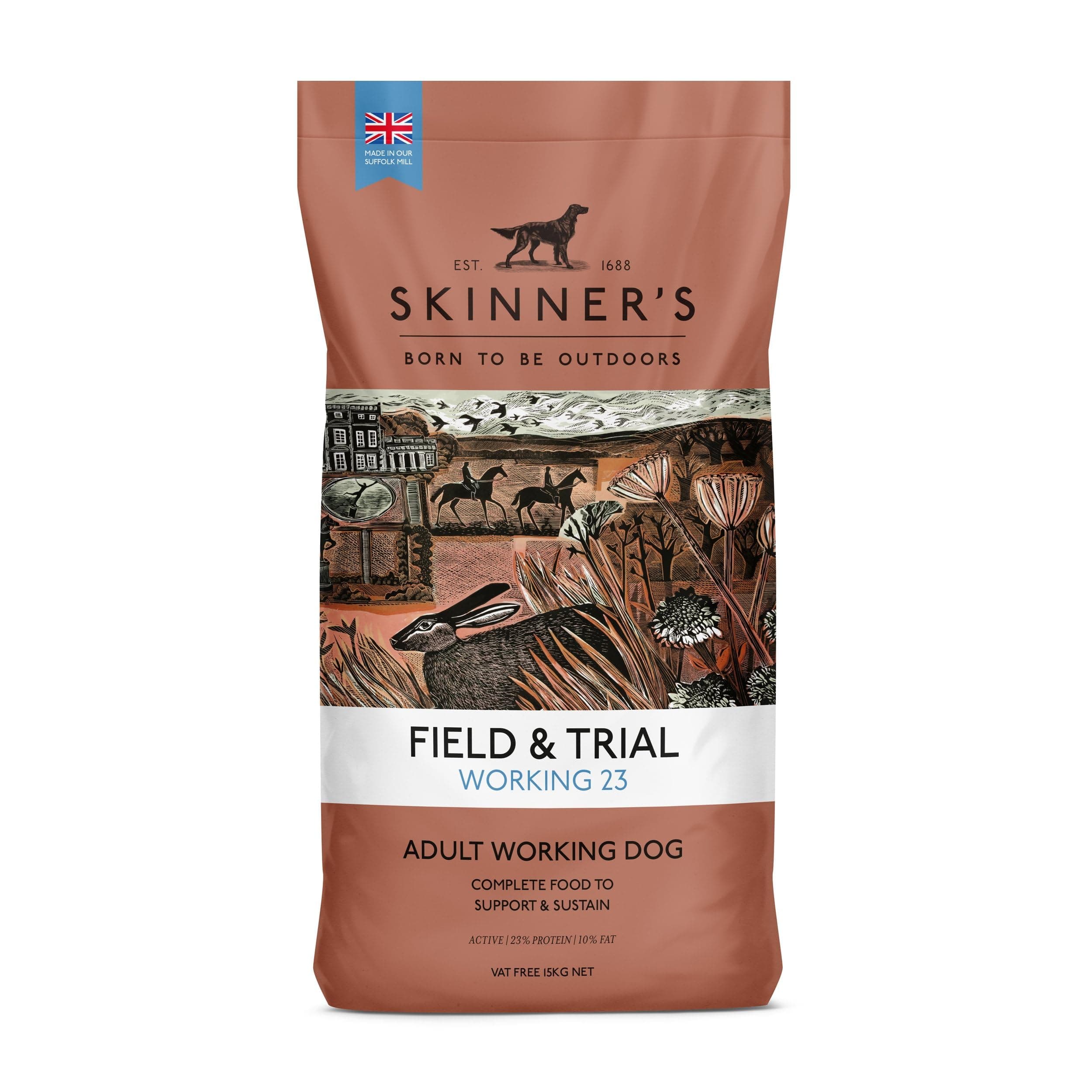 Skinner's Field & Trial Complete Dry Working 23 Adult Dog Food, 15 kg (Pack of 1)