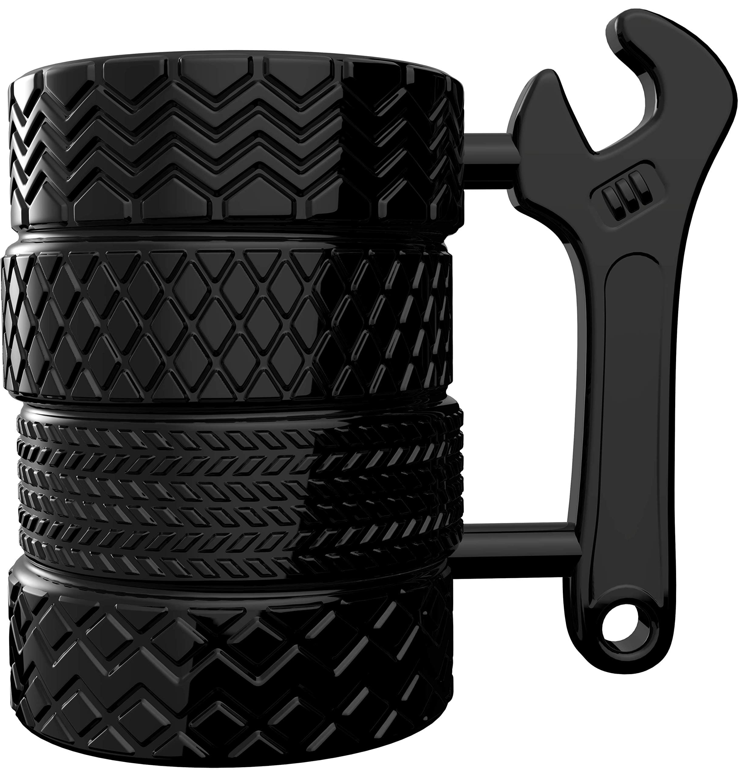 Tire Coffee Tea Mug Gift for Car Lovers Mechanics Car Enthusiasts Gifts for Man Birthday Gift