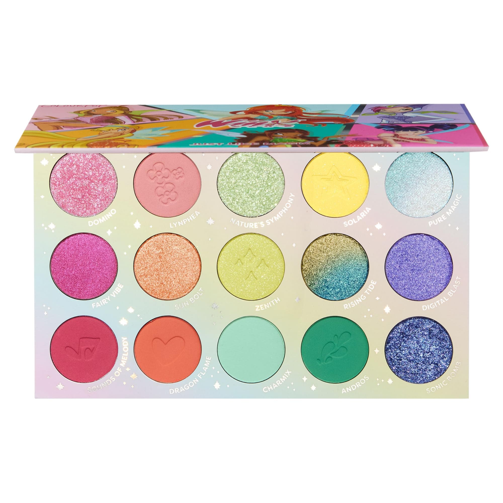 ColourPop Winx Club Shadow Palette - Pastelle Palette with Metallic and Matte Finishes - High-Pigment Makeup with a Long-Wearing Formula - Just Like Magix (0.58 oz)