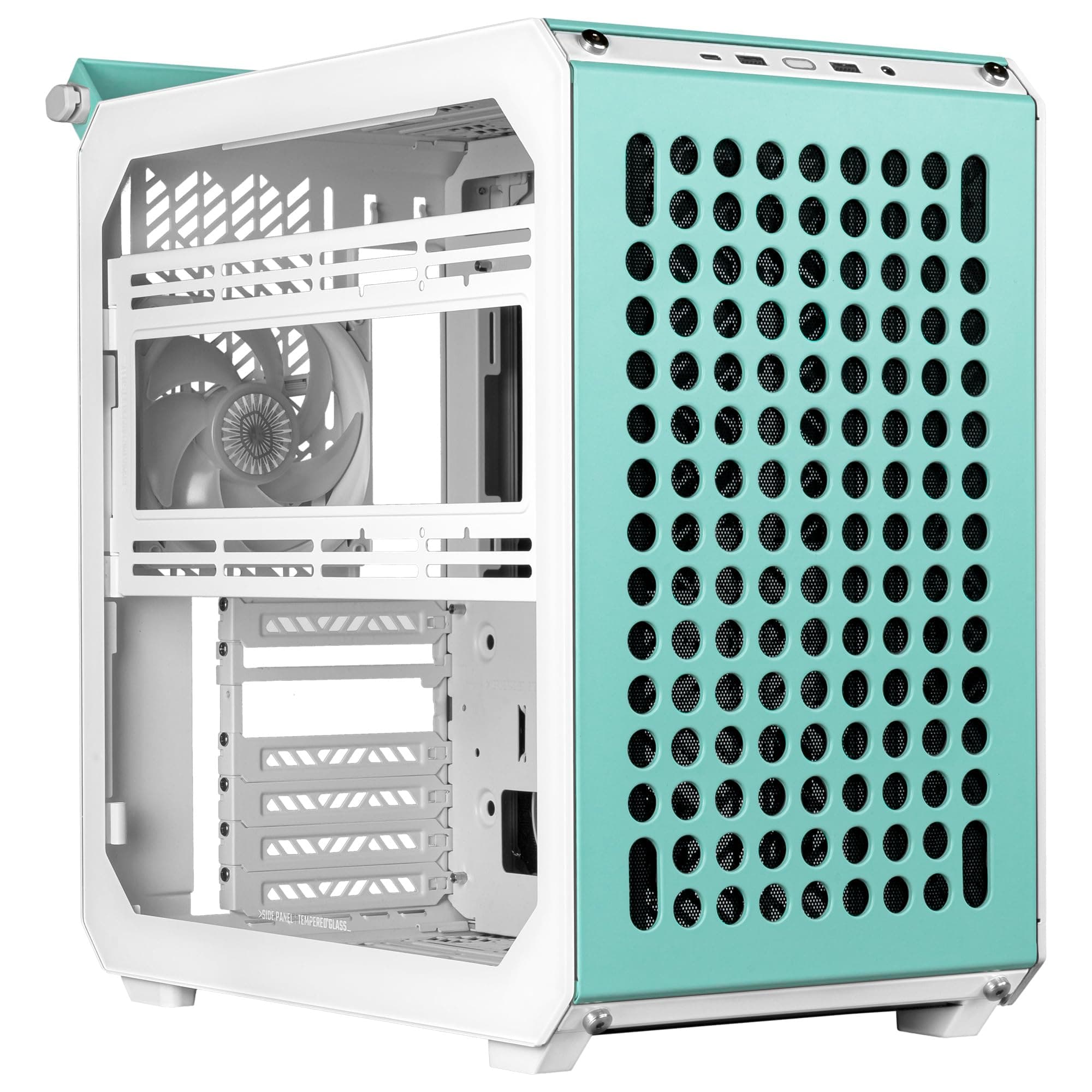 Qube 500 Flatpack - Mid-Tower ATX PC Case, Fully Modular, 1 x 120 mm Pre-installed SF ARGB Rear Fan, Vertical GPU Mount, Supports EATX Motherboards & Dual 280mm Radiators - Macaron