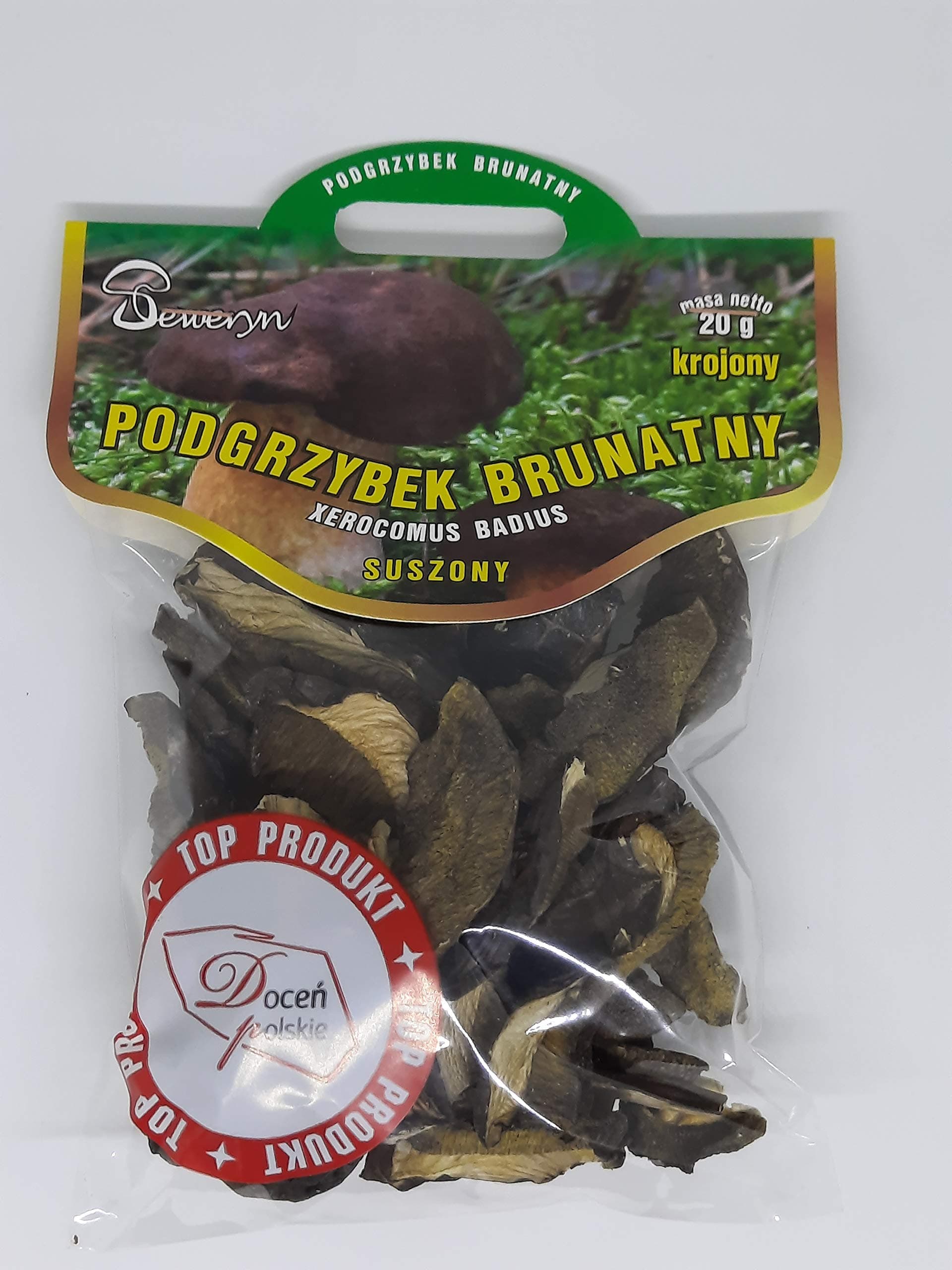 Seweryn Dried Mushrooms Bay Bolete Podgrzybek Brunatny Sliced 20 gr / 0.7 oz Product of Poland (2 Pack)