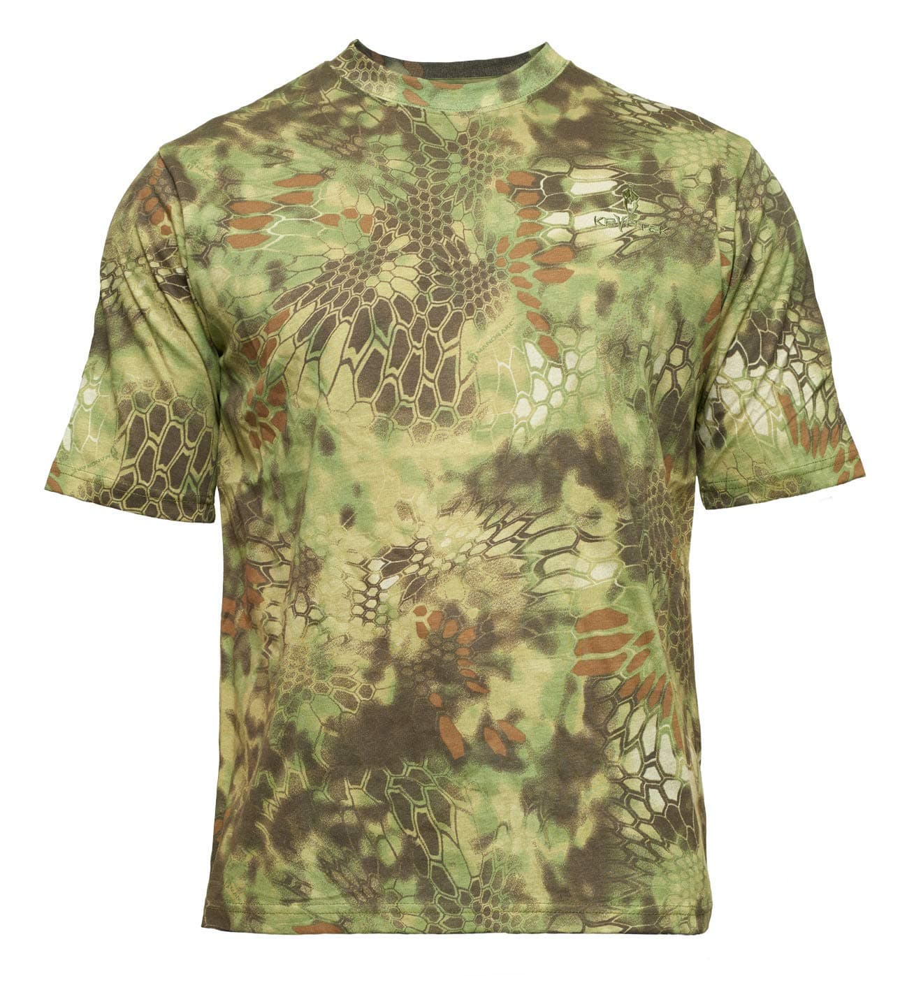 Kryptek Men’s Stalker Short Sleeve Hunting Shirt, 100% Cotton, Stealthy Camo Tee