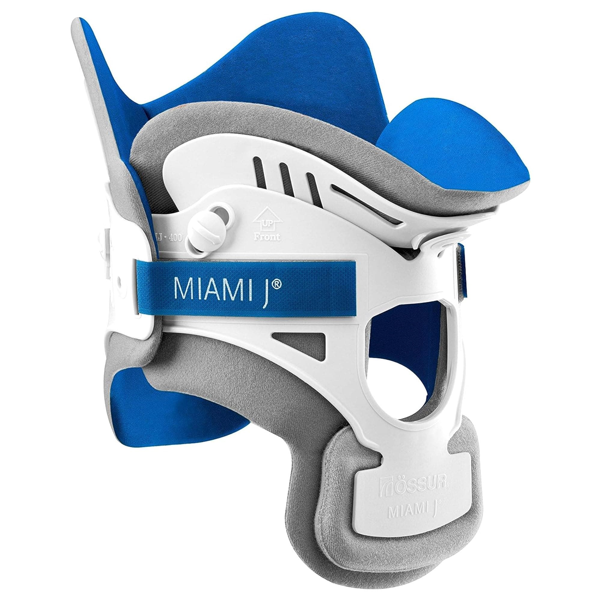 Miami J Cervical Collar - Neck Brace for Restricting Cervical Motion-Nerve & Post-Surgery Relief , Neck Pain Relief, Decompression & Support - Rigid Posture Corrector & Stretcher for Whiplash (MJ-200L / Stout)