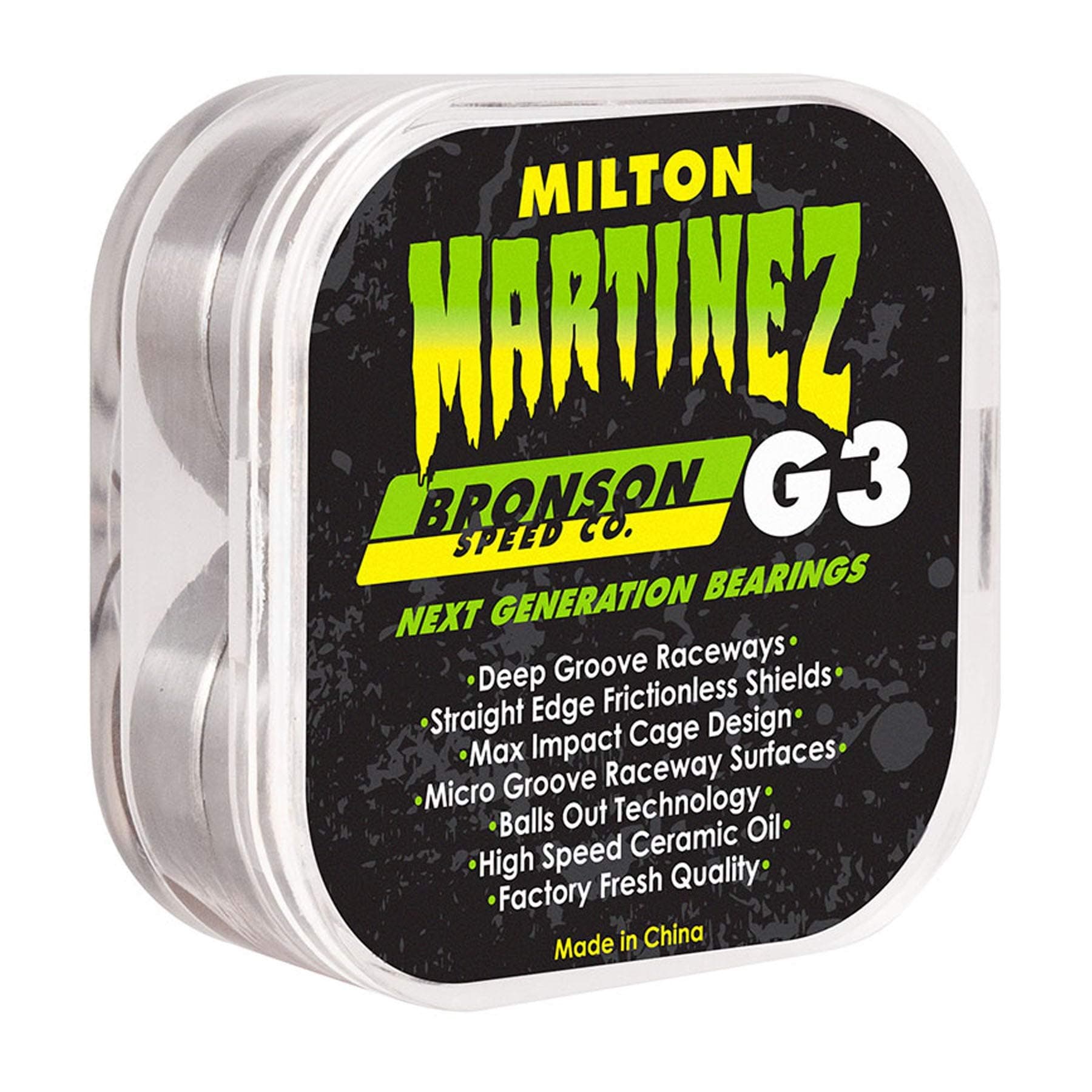 Bronson Speed Co Milton Martinez Pro G3 Skateboard Bearings