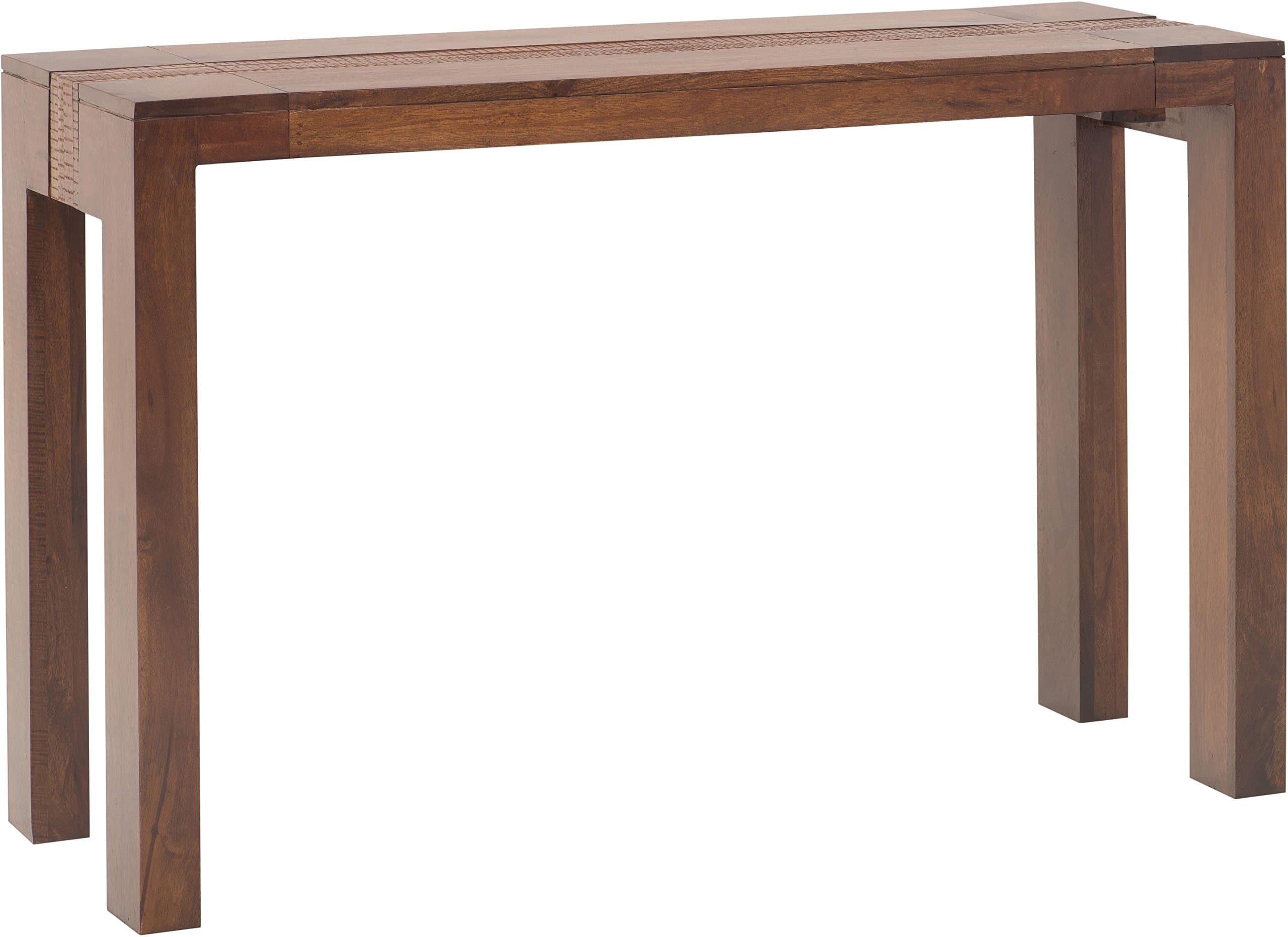 The Jaipur Living Egypt Solid Wood Console Table (Light Honey Finish, Brown)