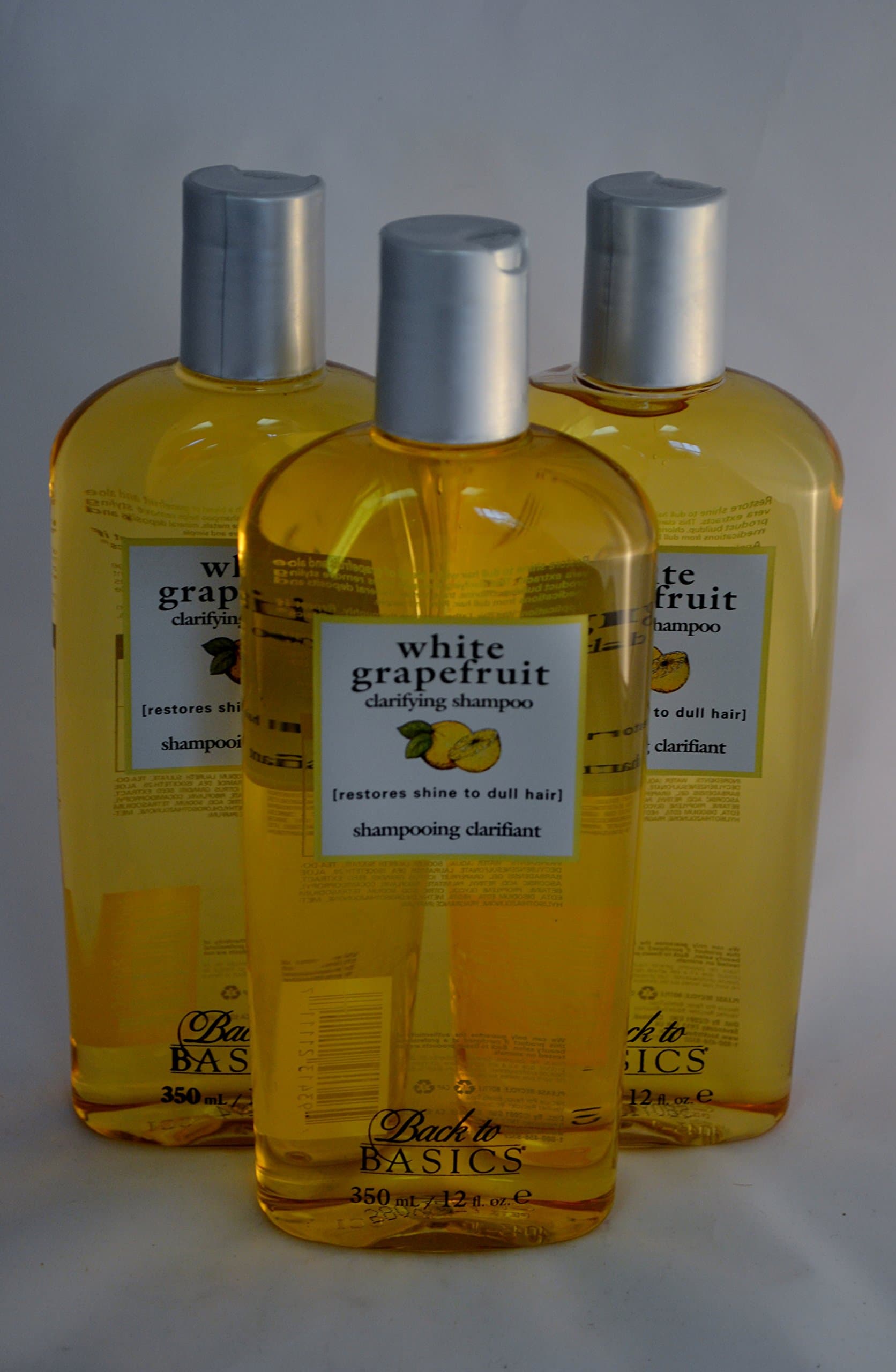 Back to Basics White Grapefruit Clarifying Shampoo 12 oz ~ 3 Pack