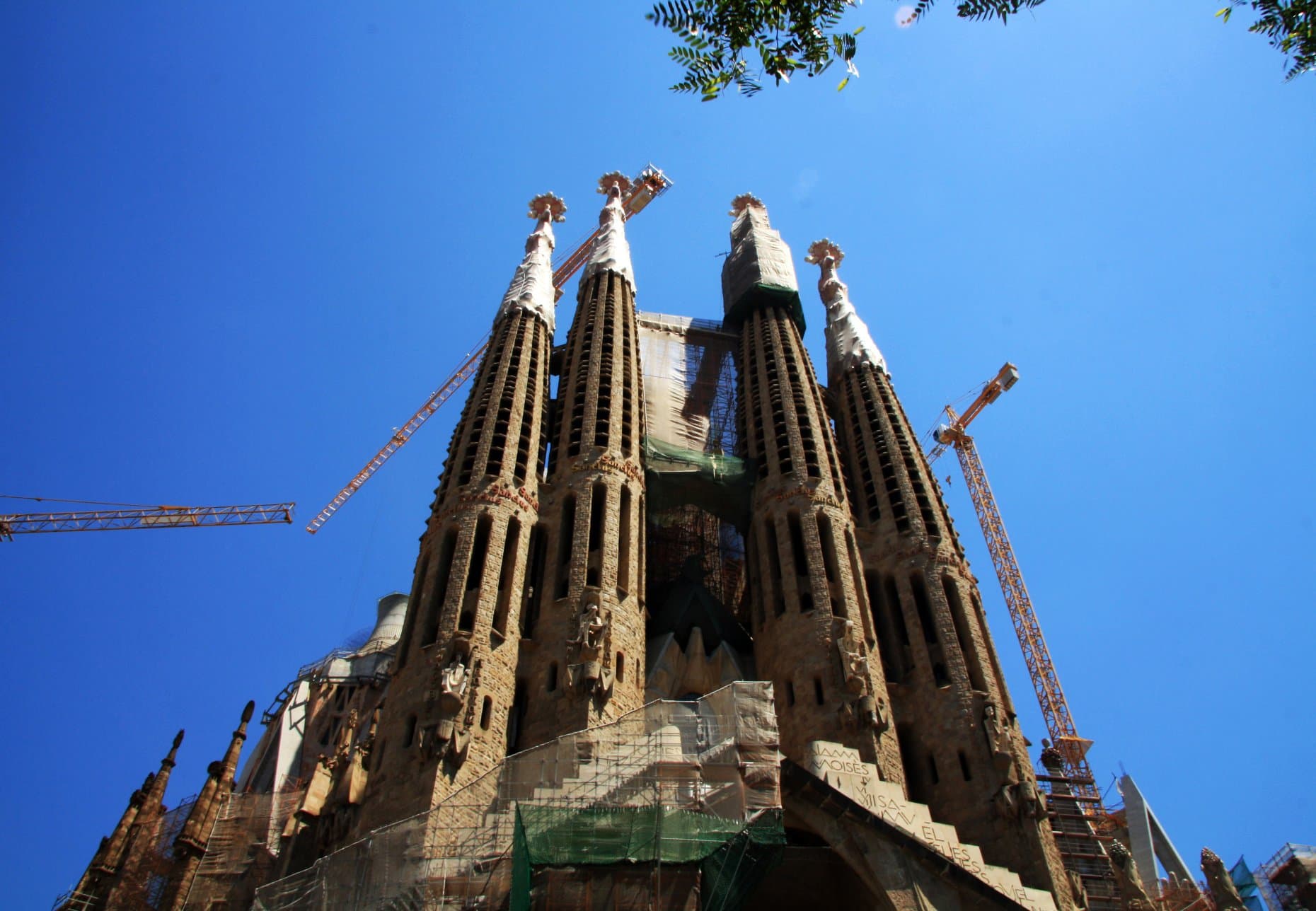 Sagrada Familia Cathedral Spires – Antoni Gaudi - Barcelona, Spain – Matted Photo Art Print, 11"x 14"