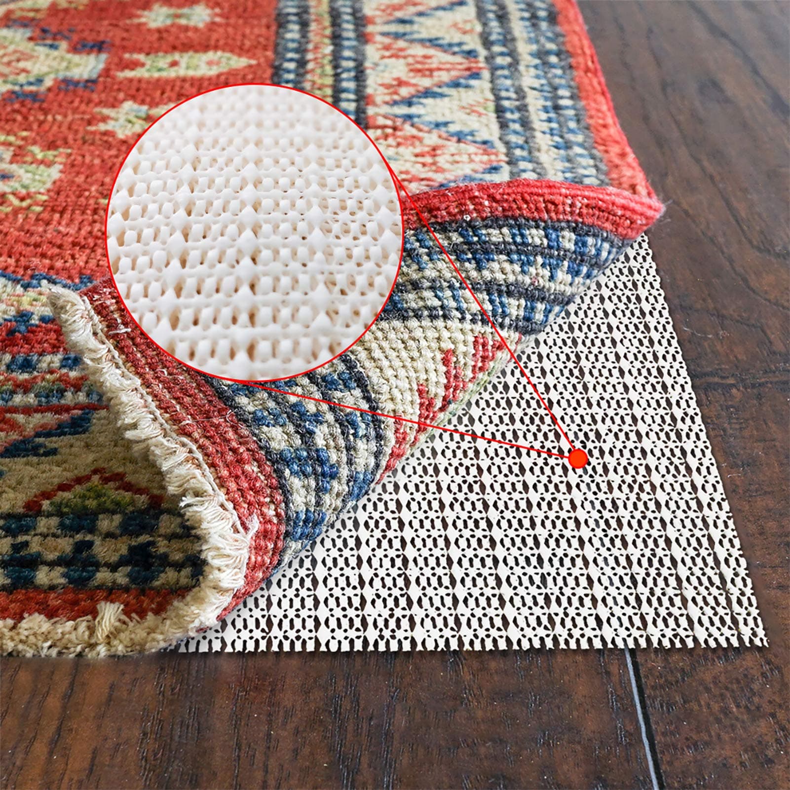 SHAREWIN 360x270cm Non-Slip Area Rug Pad Gripper for Any Hard Surface Floors Keep Your Rugs Safe and in Place