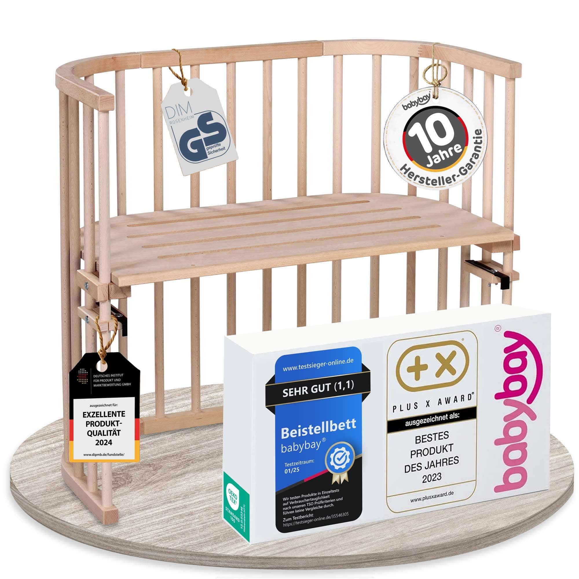 Original Bedside Sleeper Cot, Natural Untreated