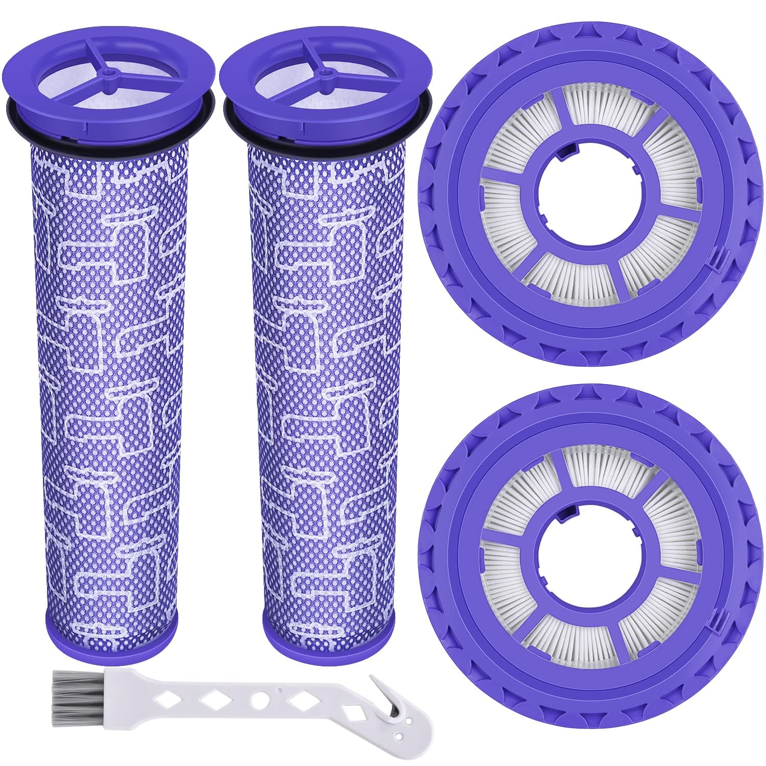 Filter Replacements for Dyson DC41, DC65, DC66, UP13, UP20 Multi Floor, Ball and Animal Vacuum, 2 Post Filters & 2 Pre Filters, Replaces Part # 920769-01 & 920640-01