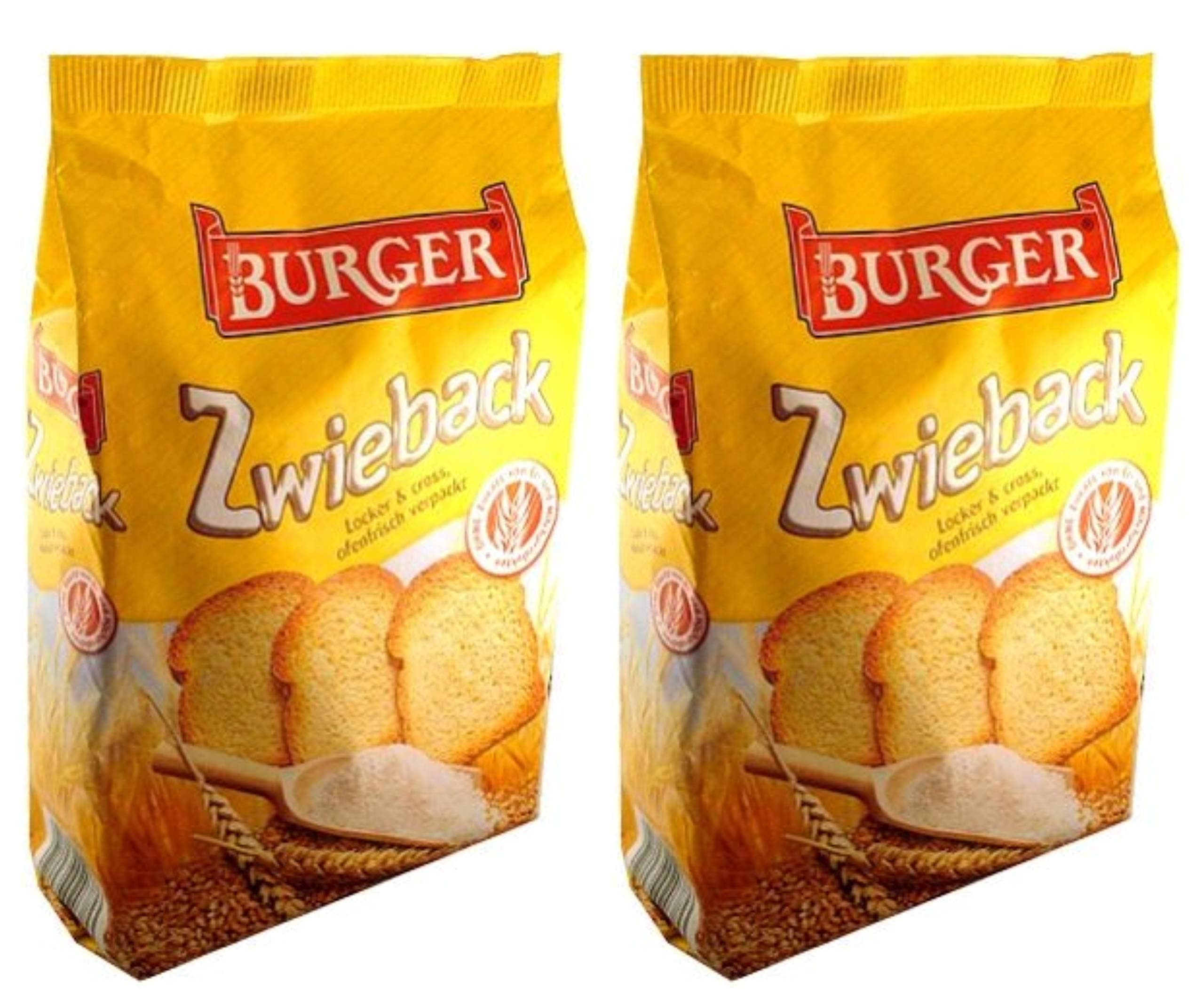 BurgerZwieback Rusk Bread From Germany Pack of 2