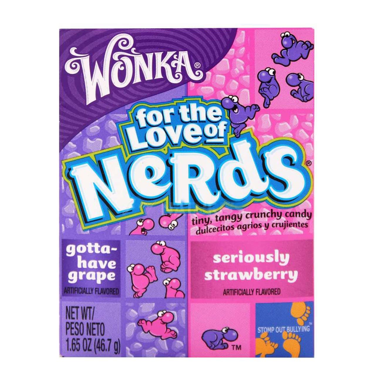 Nerds Wonka Strawberry and Grape, 46Gram