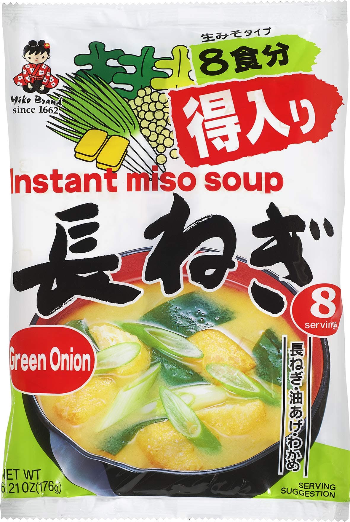 MIYASAKA JOZO USA INC Miko Brand Green Onion Miso Soup, 5.47 Ounce