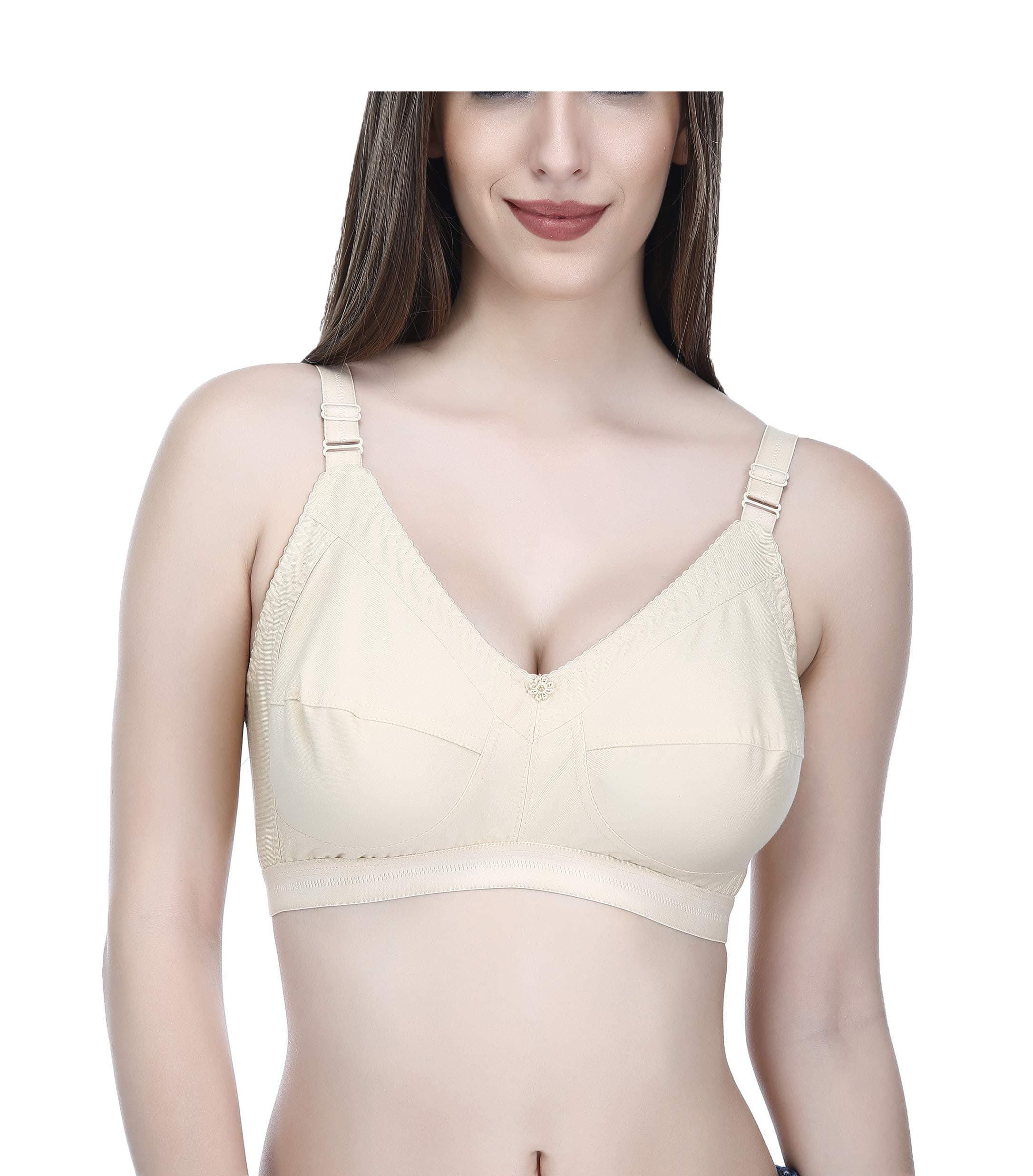 Elina Women's Hosiery Non-Padded Wire Free Regular Bra