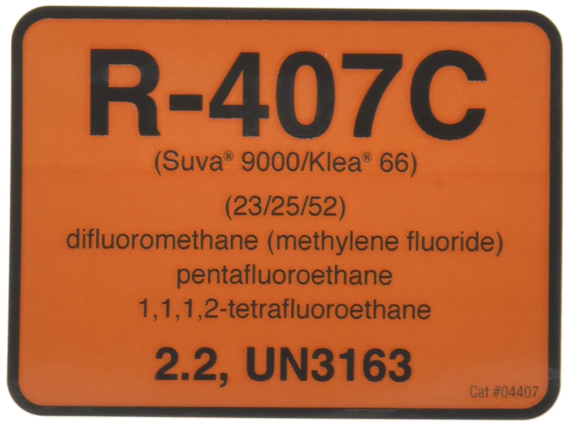 DiversitechR-407C Color Coded Refrigerant ID Label (04407)