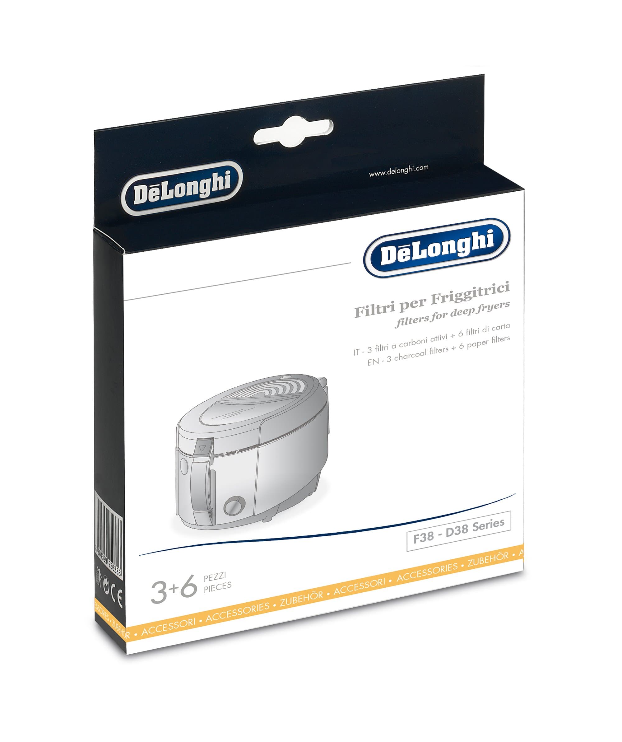 De'Longhi FIL.F38 Filter Set for Fryers for Models F38 - D38