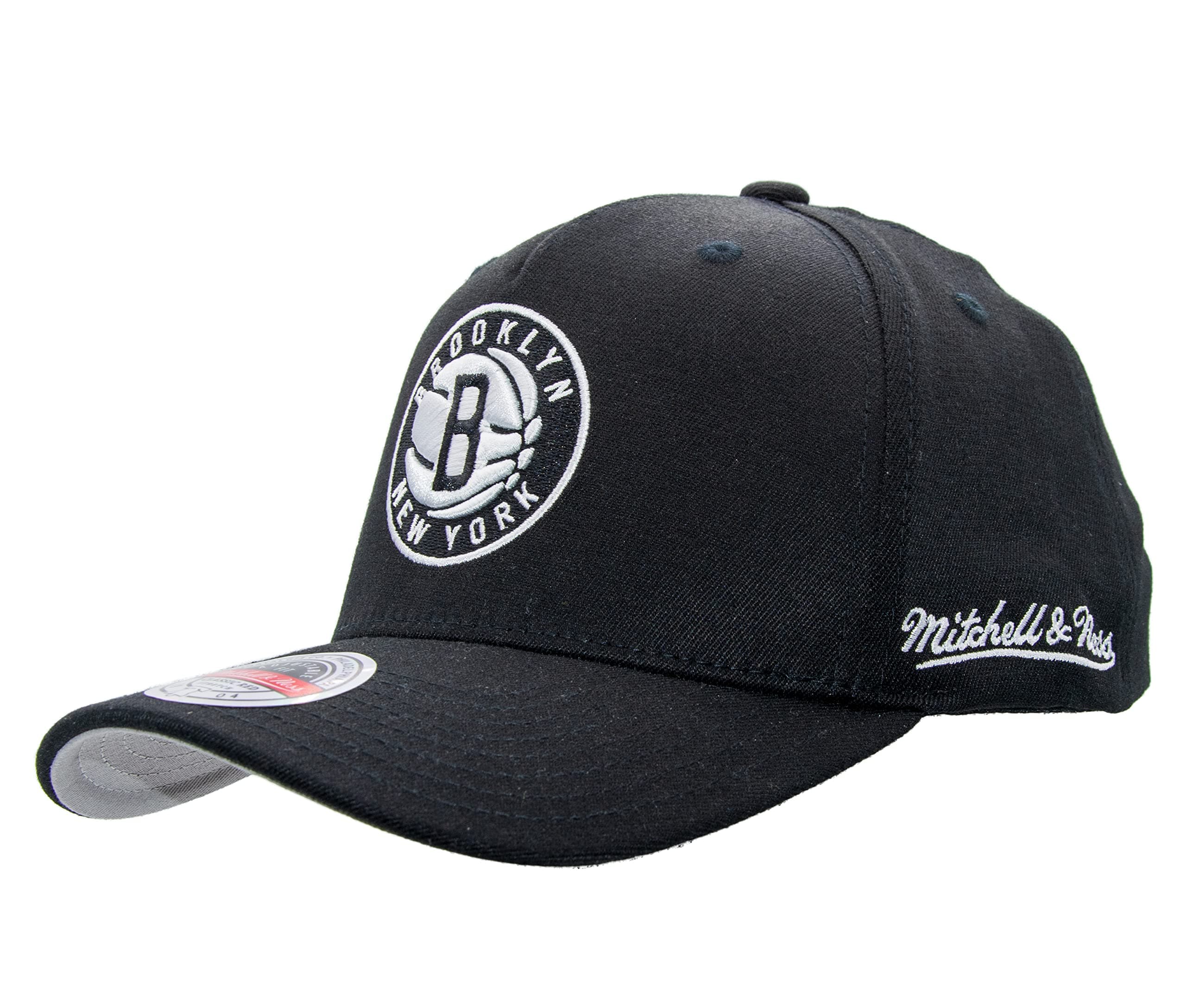 Mitchell & Ness NBA Classic Red Curved Eazy Snapback Caps Black
