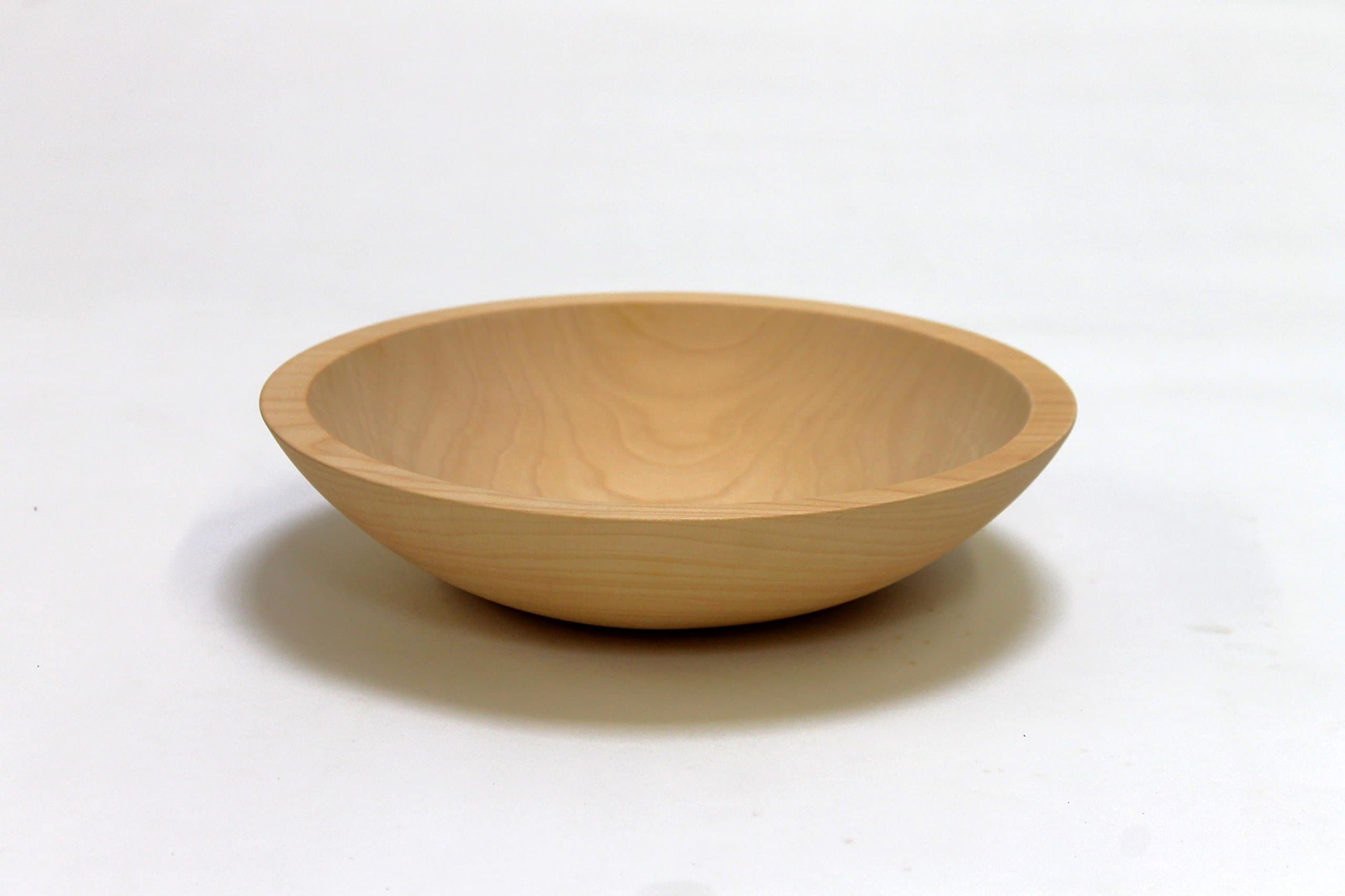 9 Inch Solid Unfinished Maple Bowl