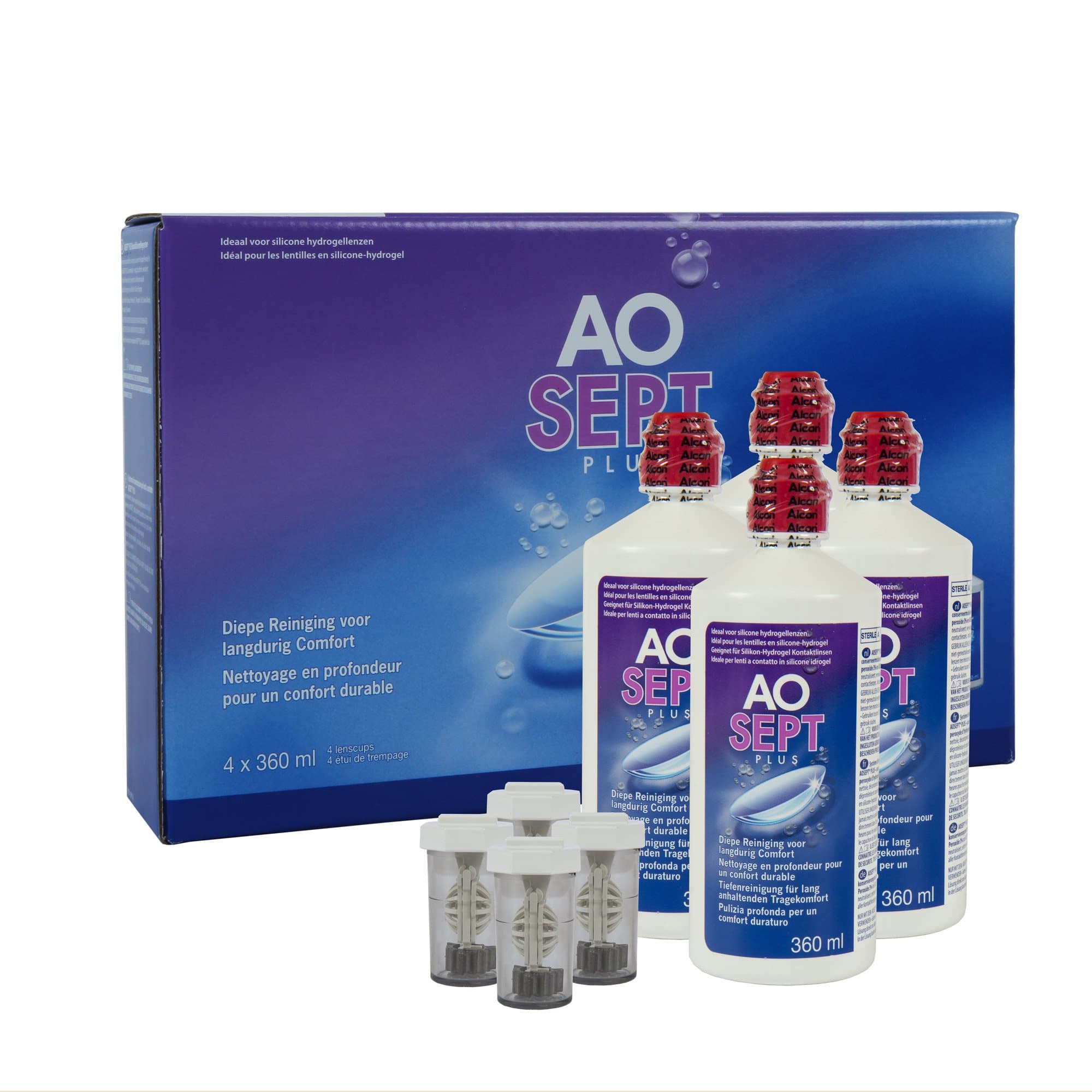 Ciba Vision AO Sept Plus Care Product for Soft Contact Lenses Systempack 4X 360 ml