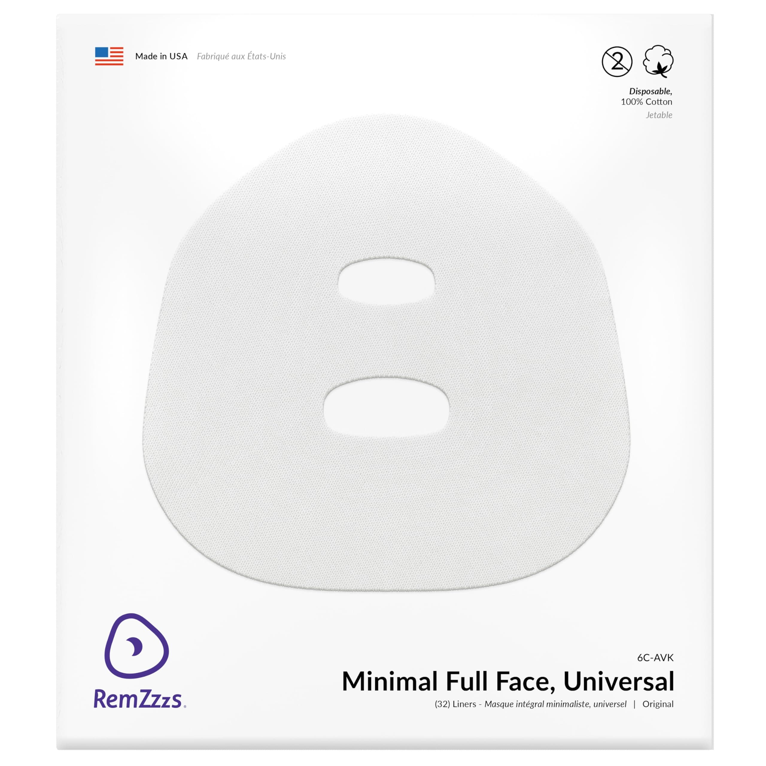 RemZzzs Minimal Contact Cpap Mask Liners (6C-AVK) - Reduce Noisy Air Leaks and Painful Blisters - Cpap Supplies and Accessories - Compatible with Fisher Paykel and Hans Rudolph
