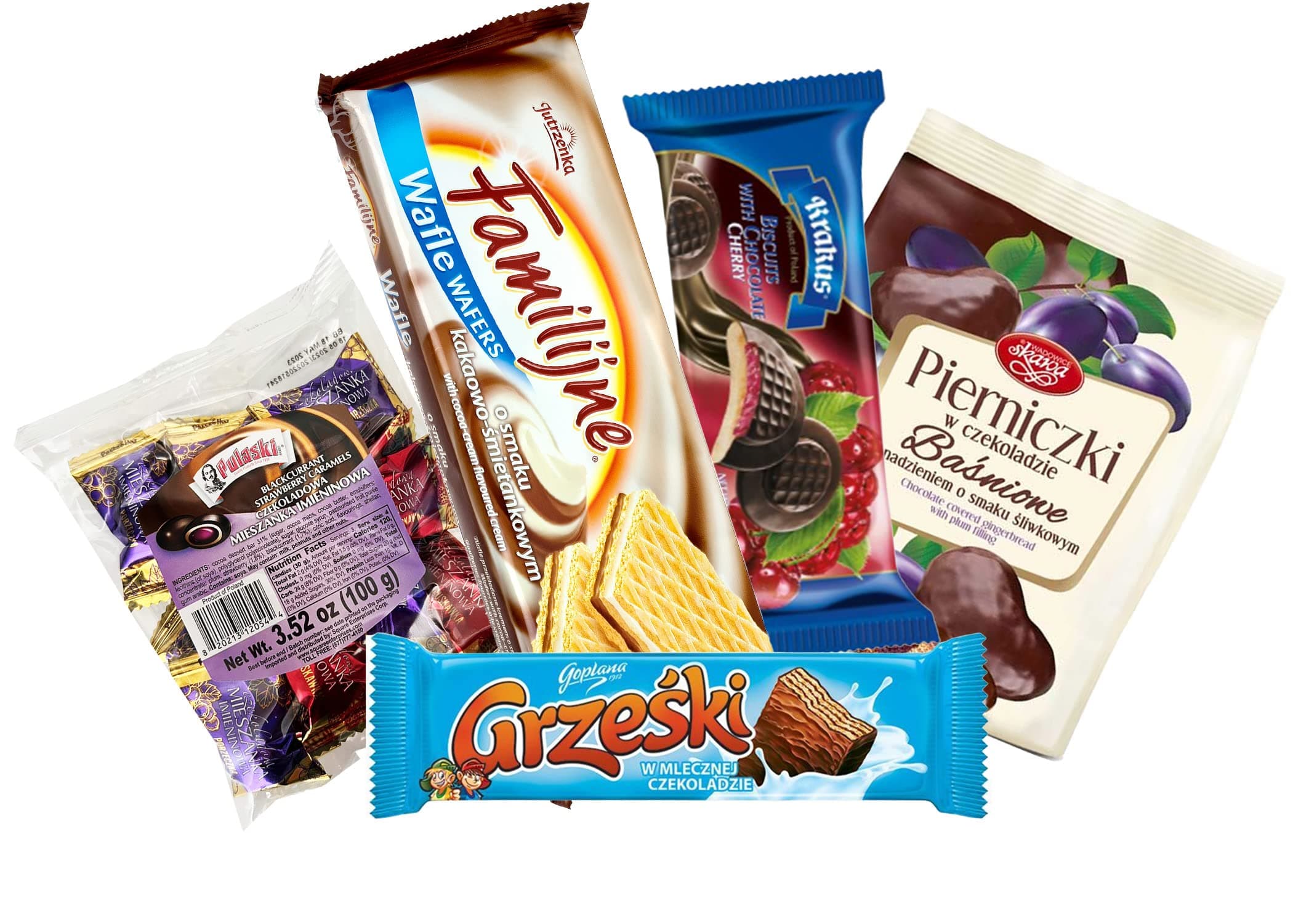 TASTE OF POLAND mini SWEET BOX Packing by Granda 2 lb TRADITIONAL POLISH SWEETS, 5 COUNT