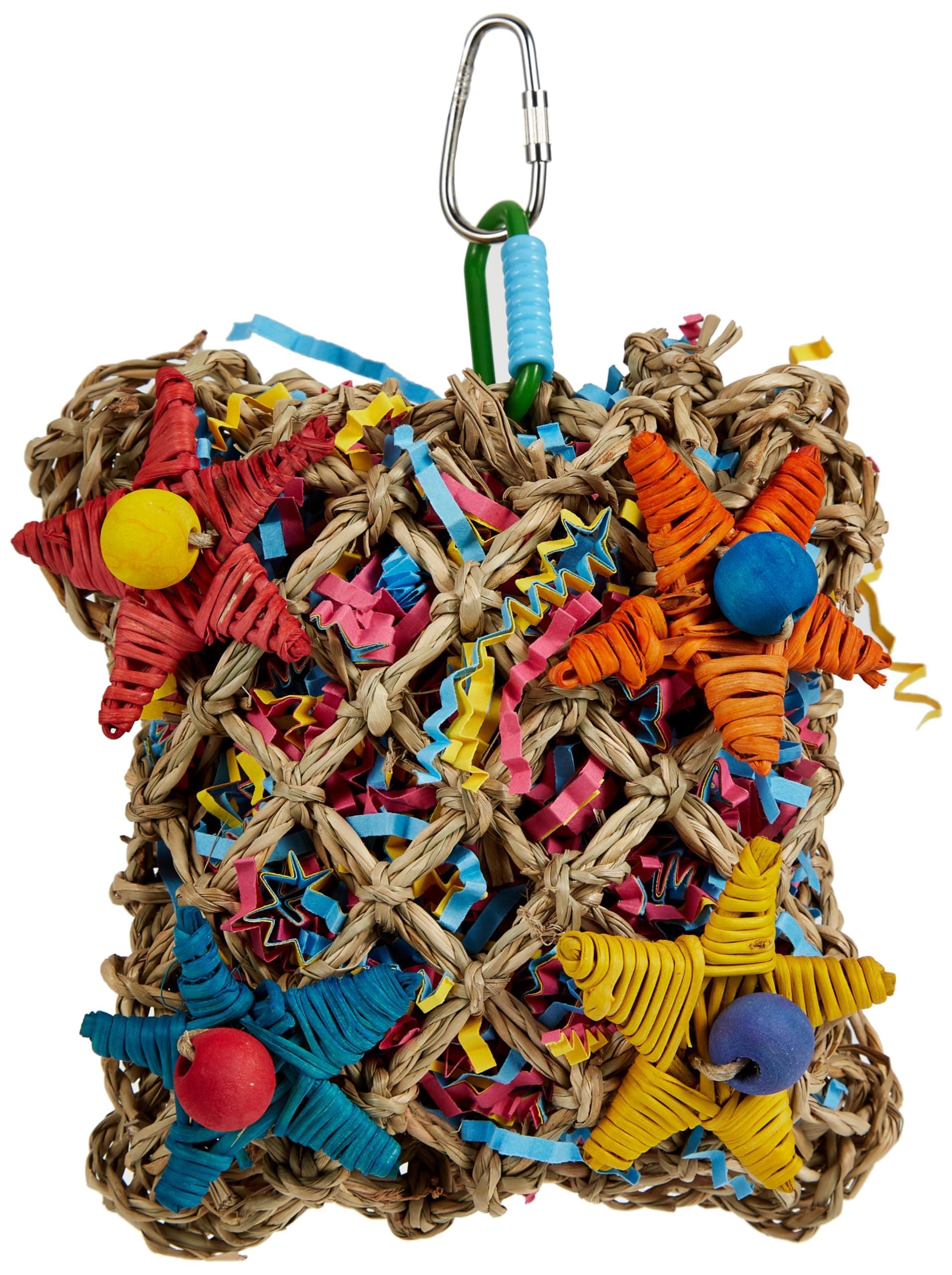 Super Bird Creations SC208 Foraging Toy - Ideal for Small Animals - Fun & Entertaining Animal Toy - Pickin’ Pocket Design - Made with Safe Components - 5” x 3” x 7.5”