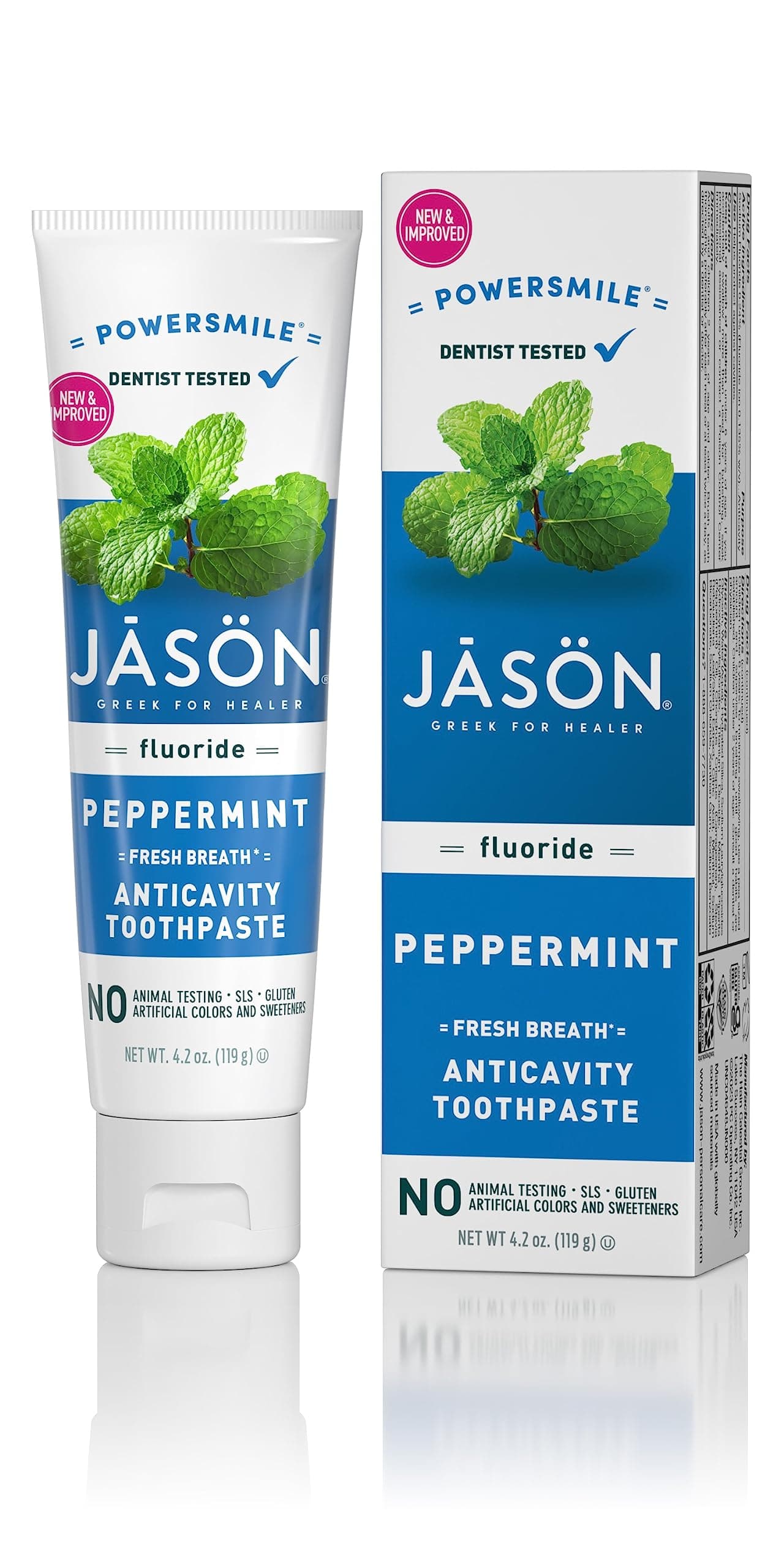 Jason Powersmile Toothpaste with Fluoride 4.2 oz