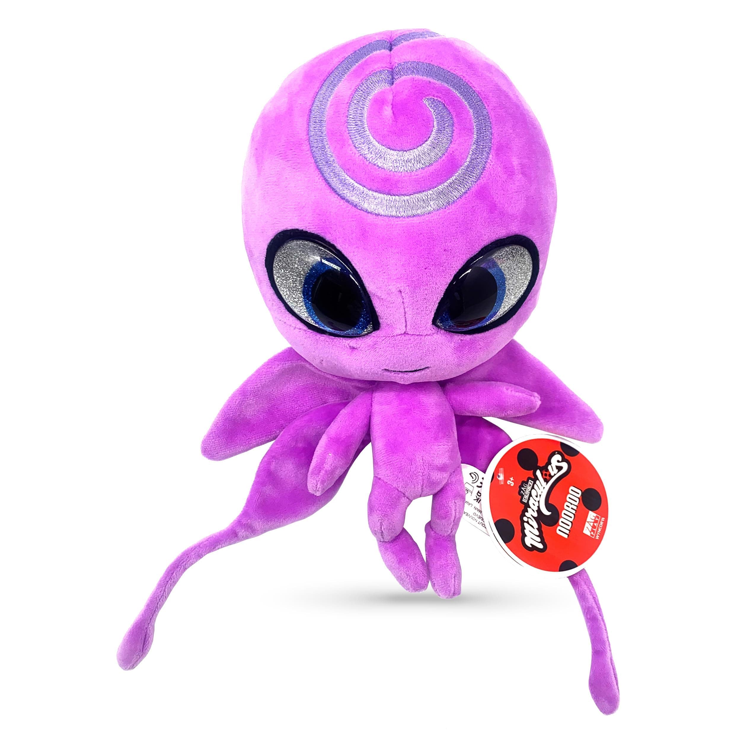 Miraculous Ladybug - Kwami Monami Nulu, 9" Butterfly Plush for Kids Super Soft Plush with Resin Eyes, High Glitter & Shiny, Detailed Stitching Finish (Wyncor) (M13008)