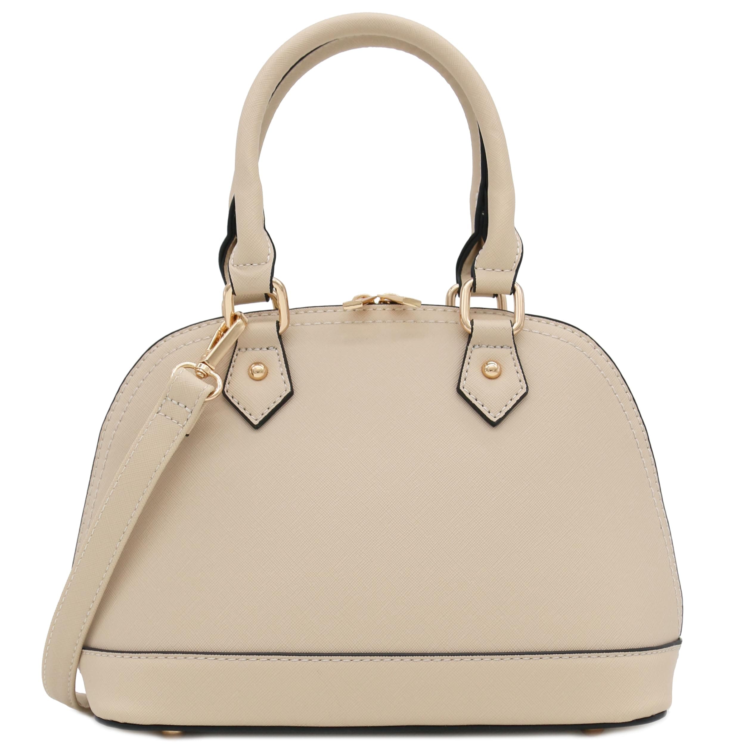 Zip-Around Saffiano Classic Dome Satchel