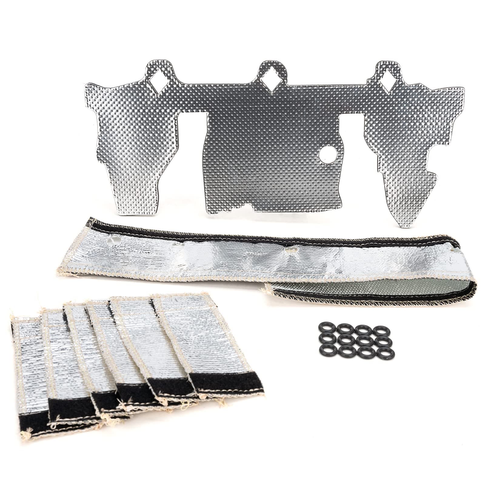 010378 Upgrade Fuel Rail and Injector Cover Kit,Fuel Rail & Injector Heat Shield Kit Compatible with 1997-2004 Jeep Wrangler TJ Grand Cherokee 4.0L Engine