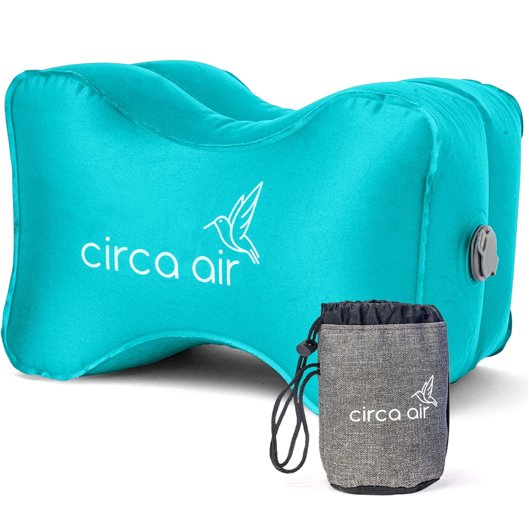 CIRCA AIR Inflatable Knee Pillow for Side Sleepers - Orthopedic Knee Pillows for Sleeping, Sciatica Relief, Back Pain, Leg Pain, Hip or Joint Pain. Weighs Only 1.98 Oz Perfect for Travel/ Home
