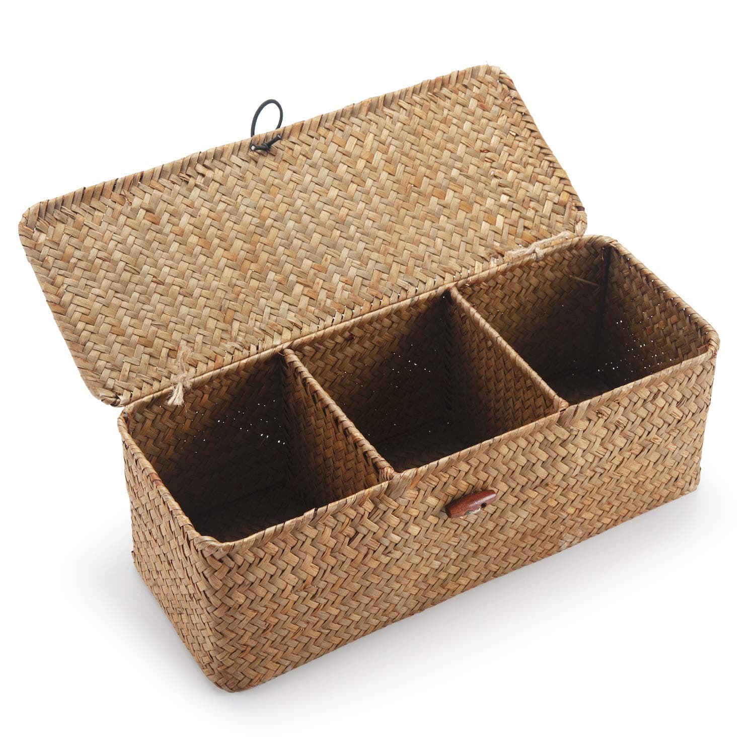 Seagrass Storage Basket with  Sections