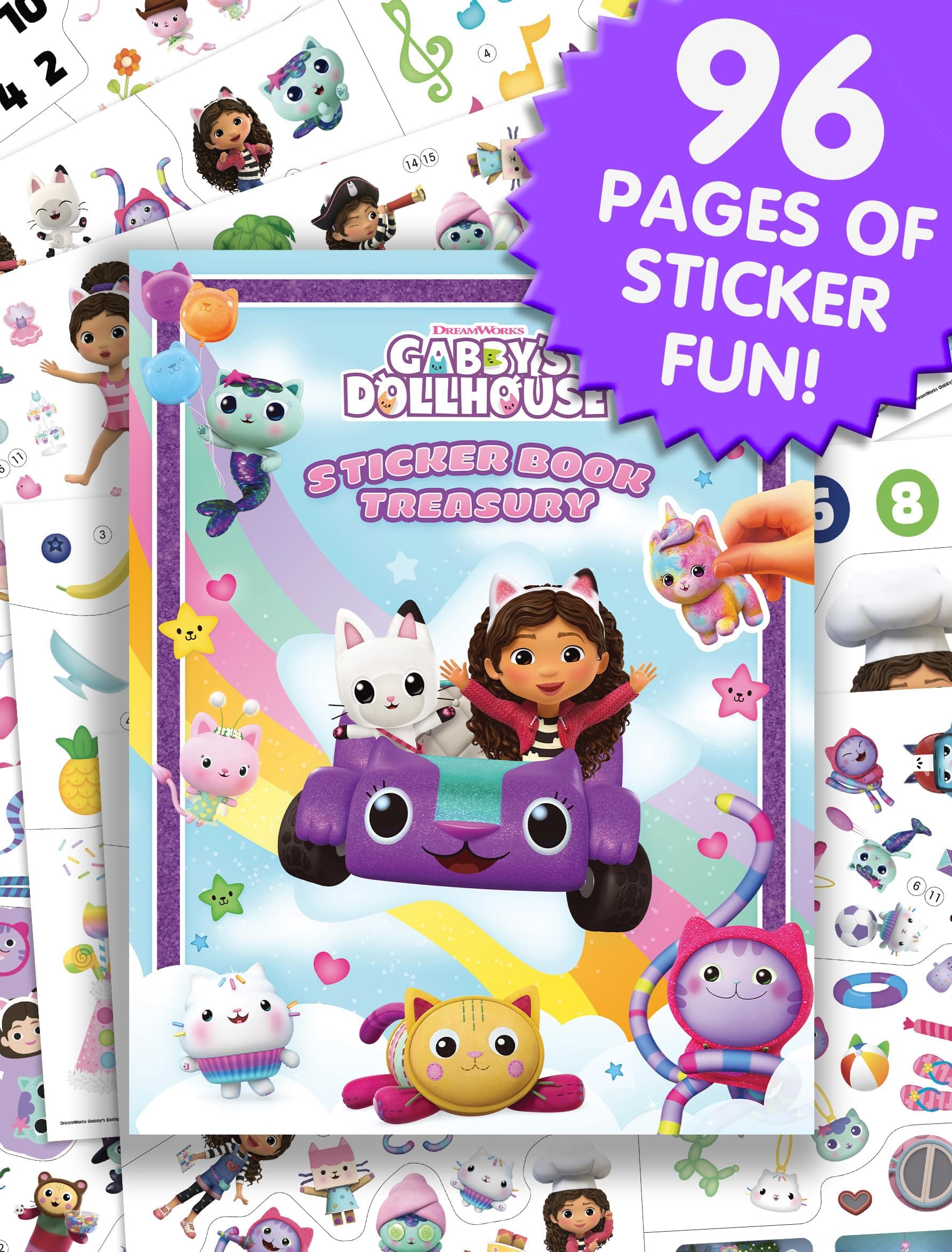 Gabby's Dollhouse Universal Sticker Book Treasury Paperback – Import, 24 May 2024