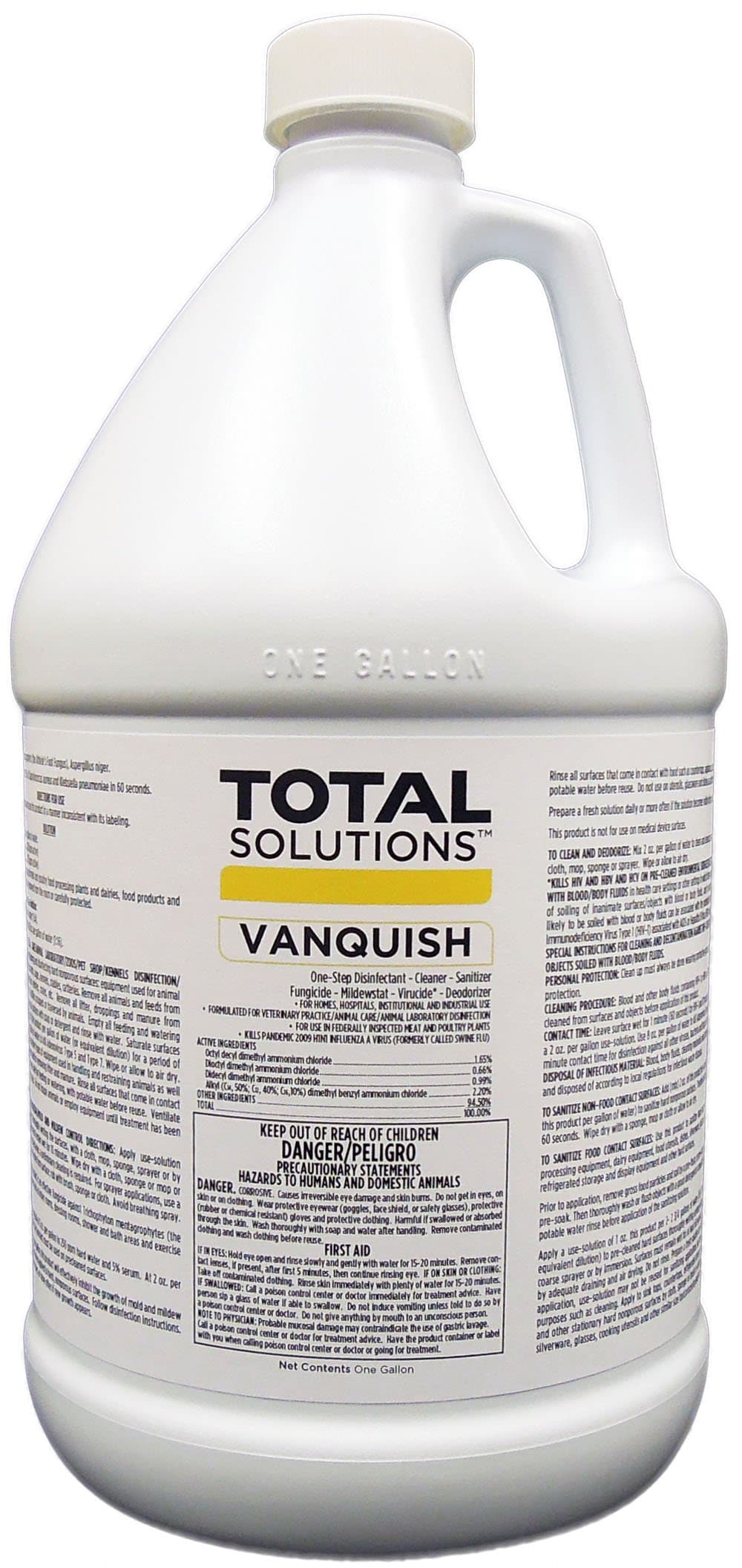 Vanquish, One-Step Disinfectant and Virucide - 4 Gallons