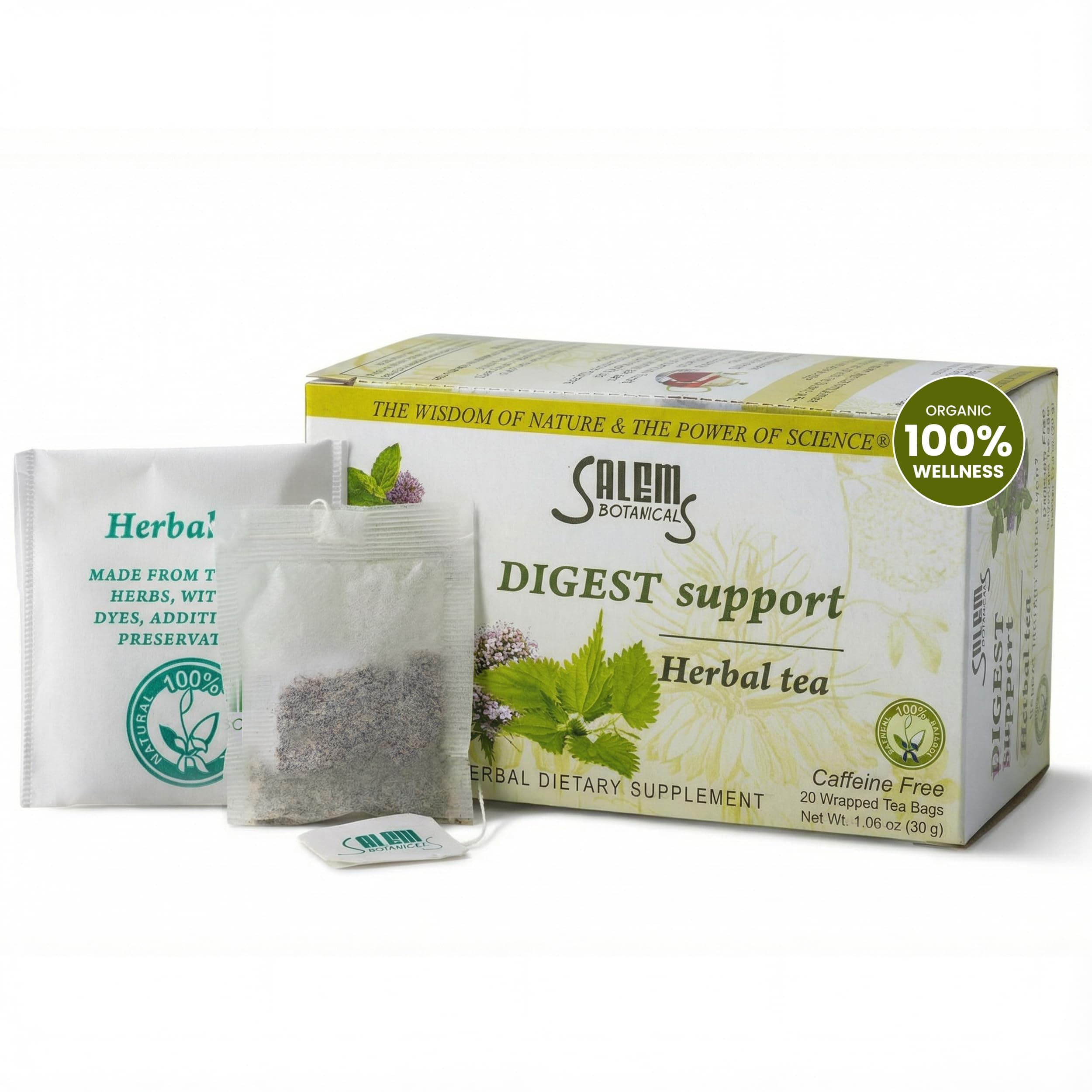 Herbal Tea, Digest Support, 20 Count, 1.2 oz